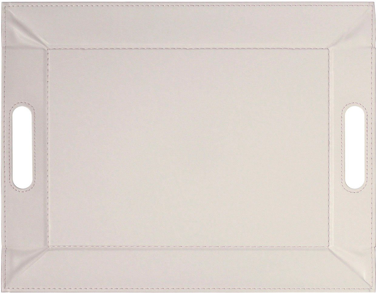 altrosa 2-farbig (1-tlg), Tablett, Kunstleder, Kunstleder, freeform