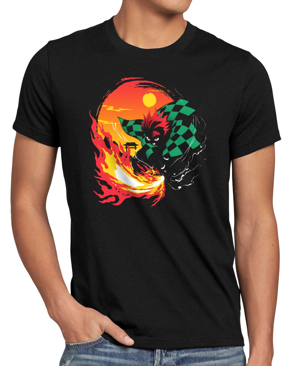 style3 T-Shirt demon slayer kimetsu yaiba tanjiro kamado nezuko zenitsu agatsuma arc