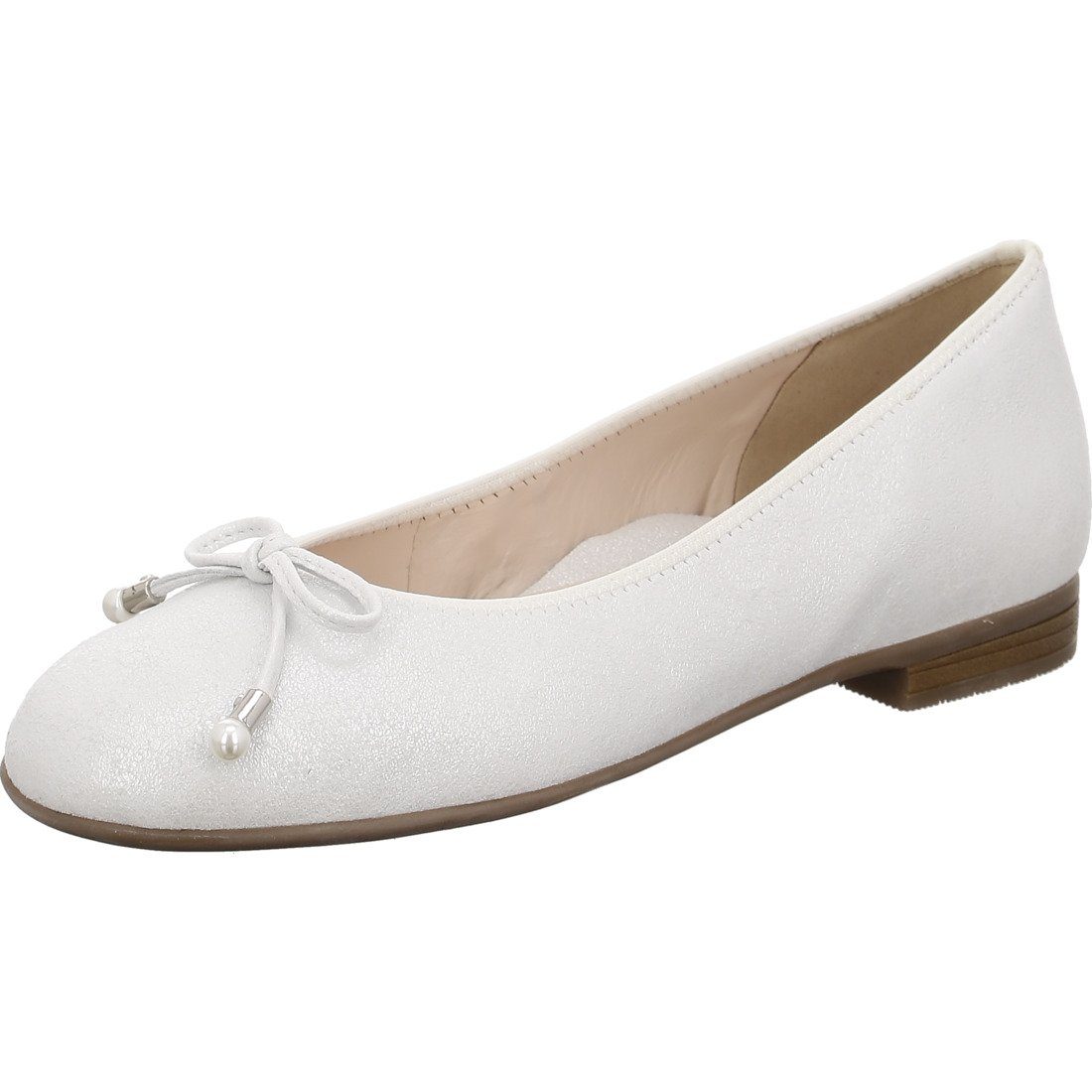 offwhite Ara Schuhe, Damen - Rauleder Ballerina Ballerina Ara 048109 Sardinia