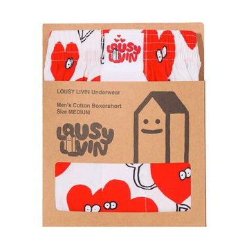 Lousy Livin Boxershorts Valentines - white Das perfekte Geschenk zum Valentinstag!