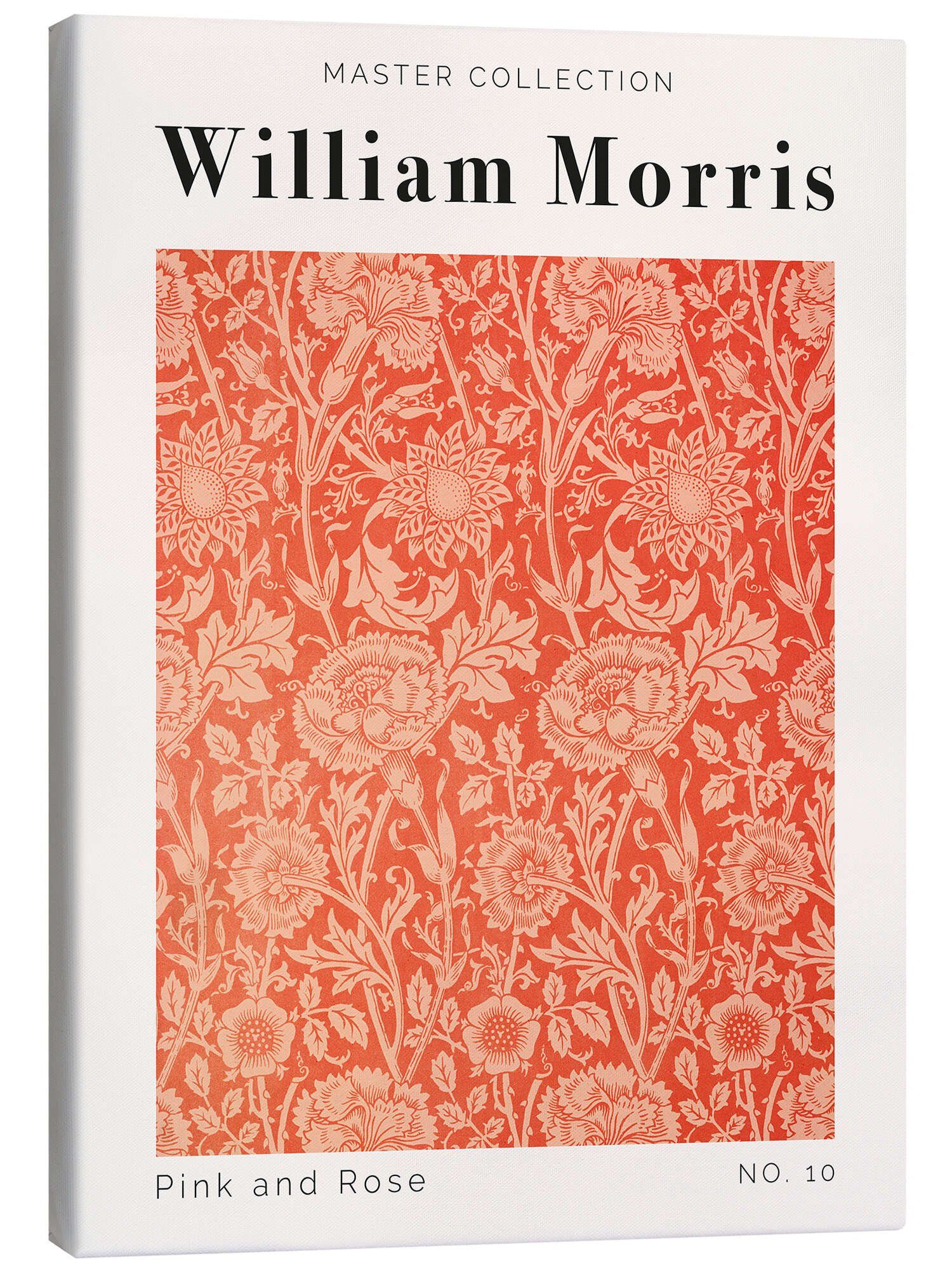 Posterlounge Wandbild Pink and Rose No. 10, William Morris, erhältlich als Poster, Leinwandbild, Wandsticker oder Acrylglasbild