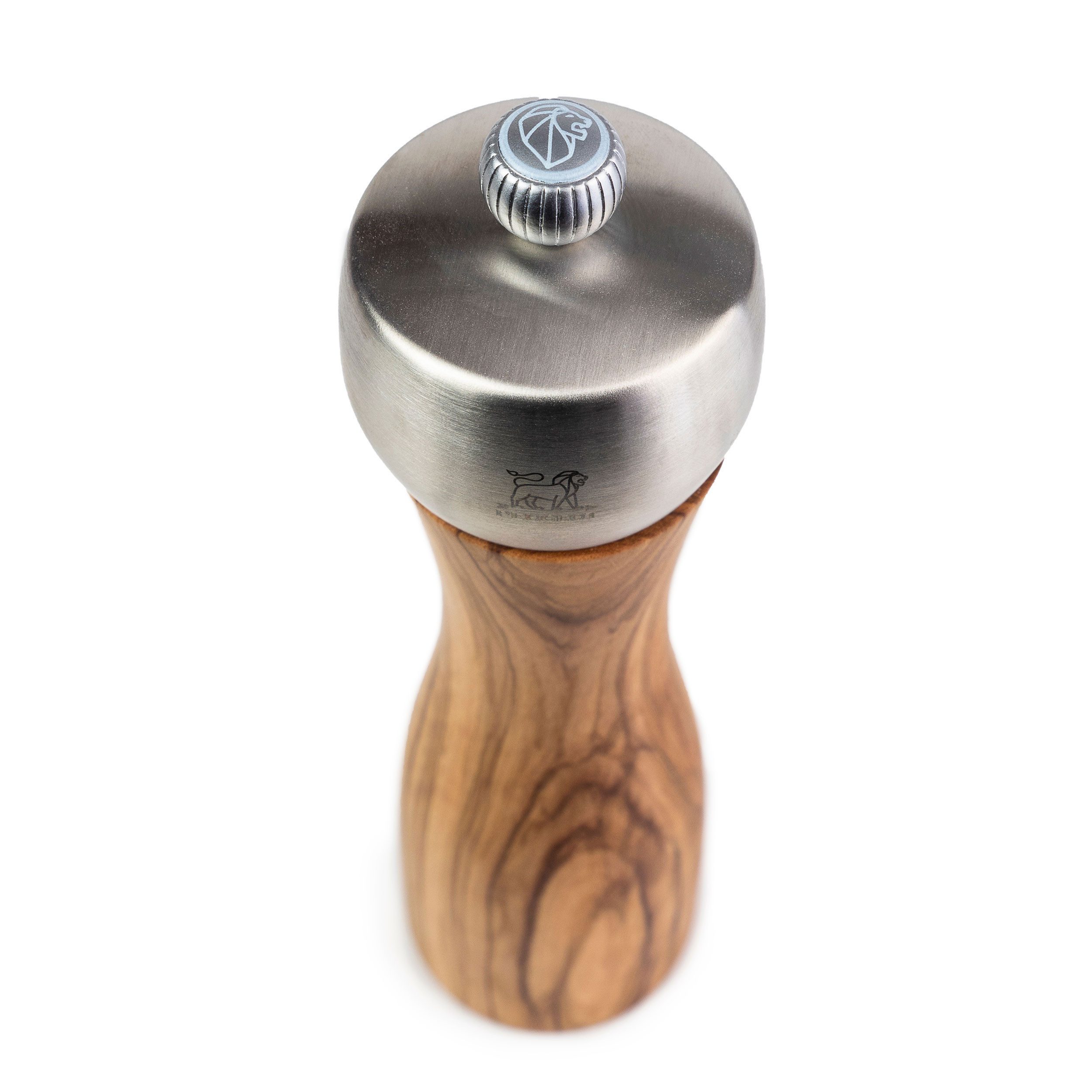 PEUGEOT Salzmühle FIDJI 15cm Edelstahl Olivenholz Stahlmahlwerk Gewürz Manuell Manuell
