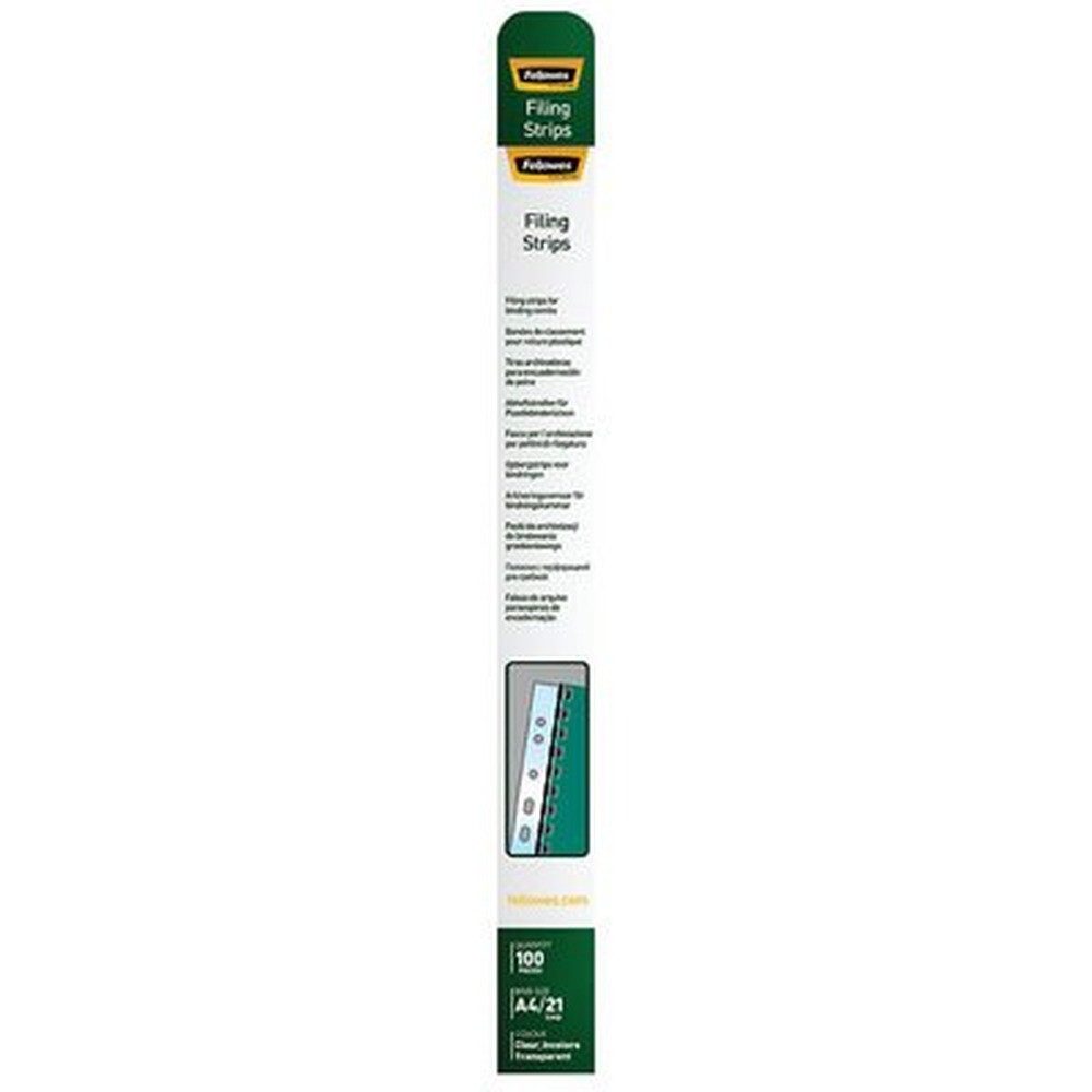 FELLOWES Abheftstreifen Fellowes Abheftstreifen für Plastikbindung 100er Pack