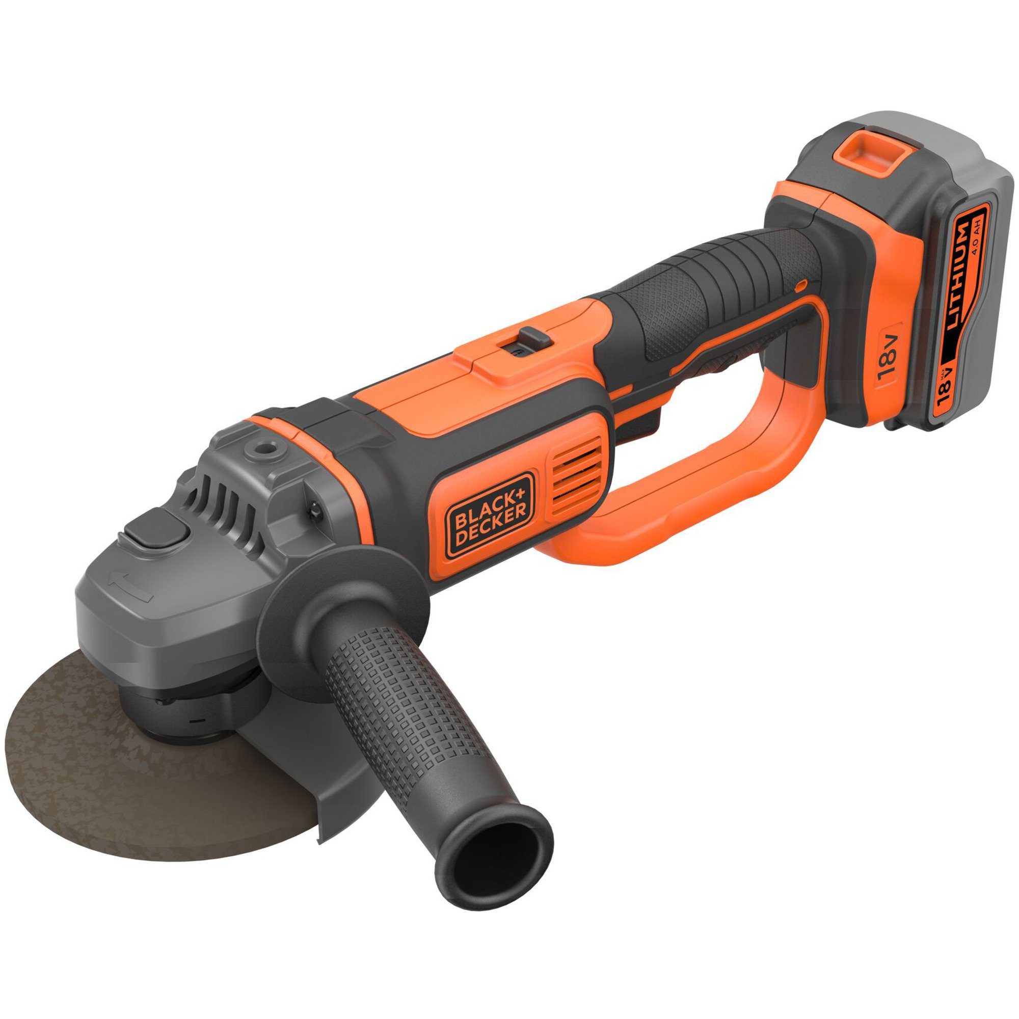 Black + Decker Winkelschleifer BLACK+DECKER Akku-Winkelschleifer BCG720M1