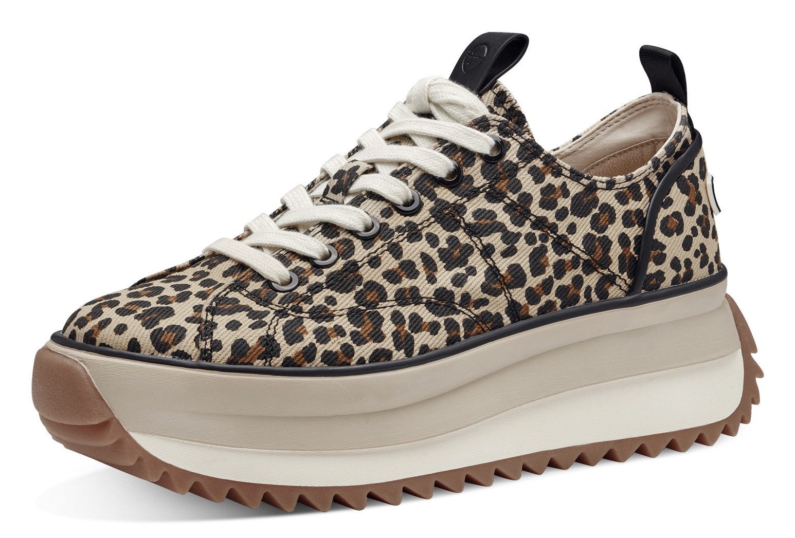 Tamaris Milena Plateausneaker, Freizeitschuh, Halbschuh, Schnürschuh in veg günstig online kaufen