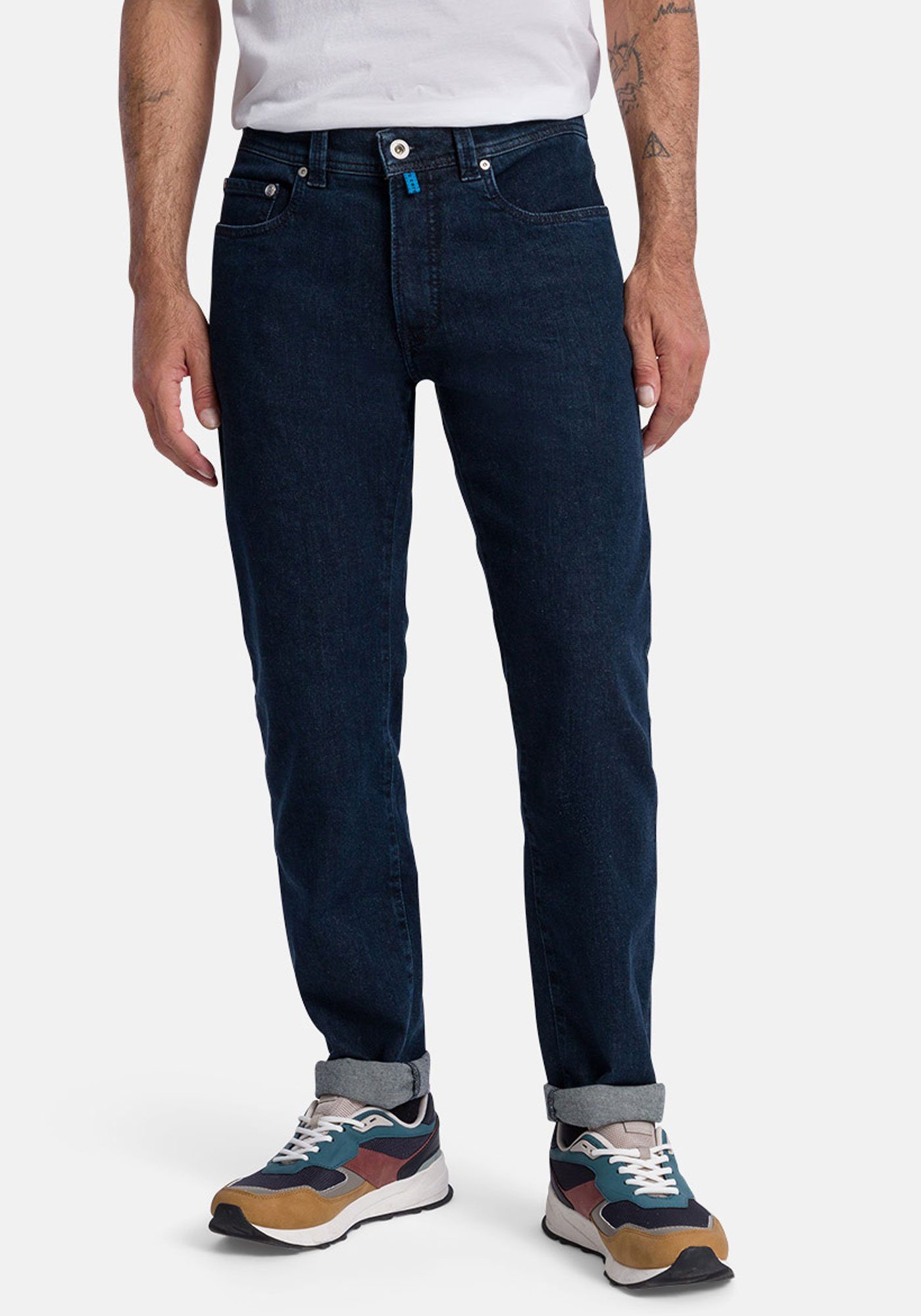Pierre Cardin 5-Pocket-Jeans Lyon Tapered Futureflex Blue Stonewash