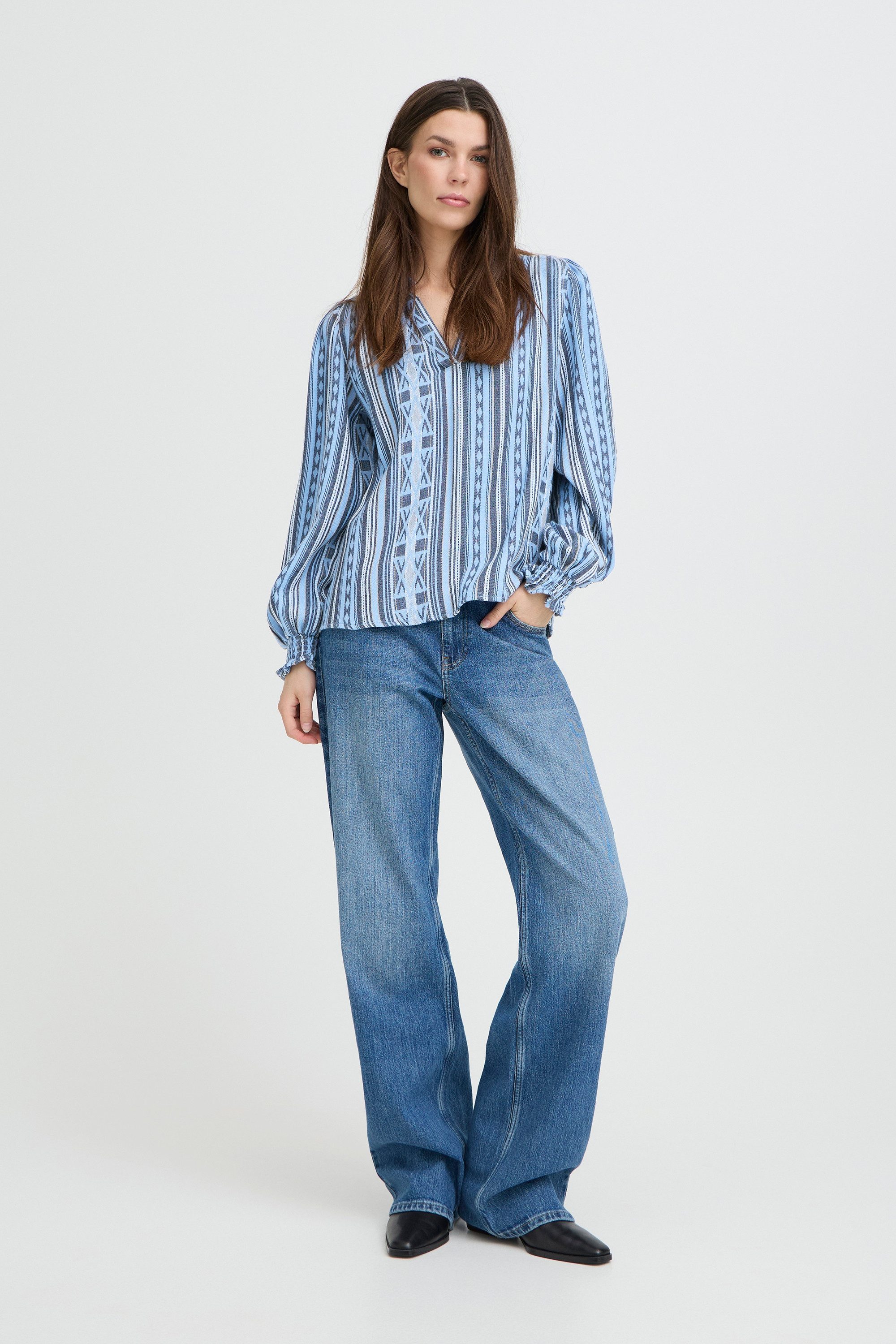 Pulz Jeans Langarmbluse Langarm PZALEXIS