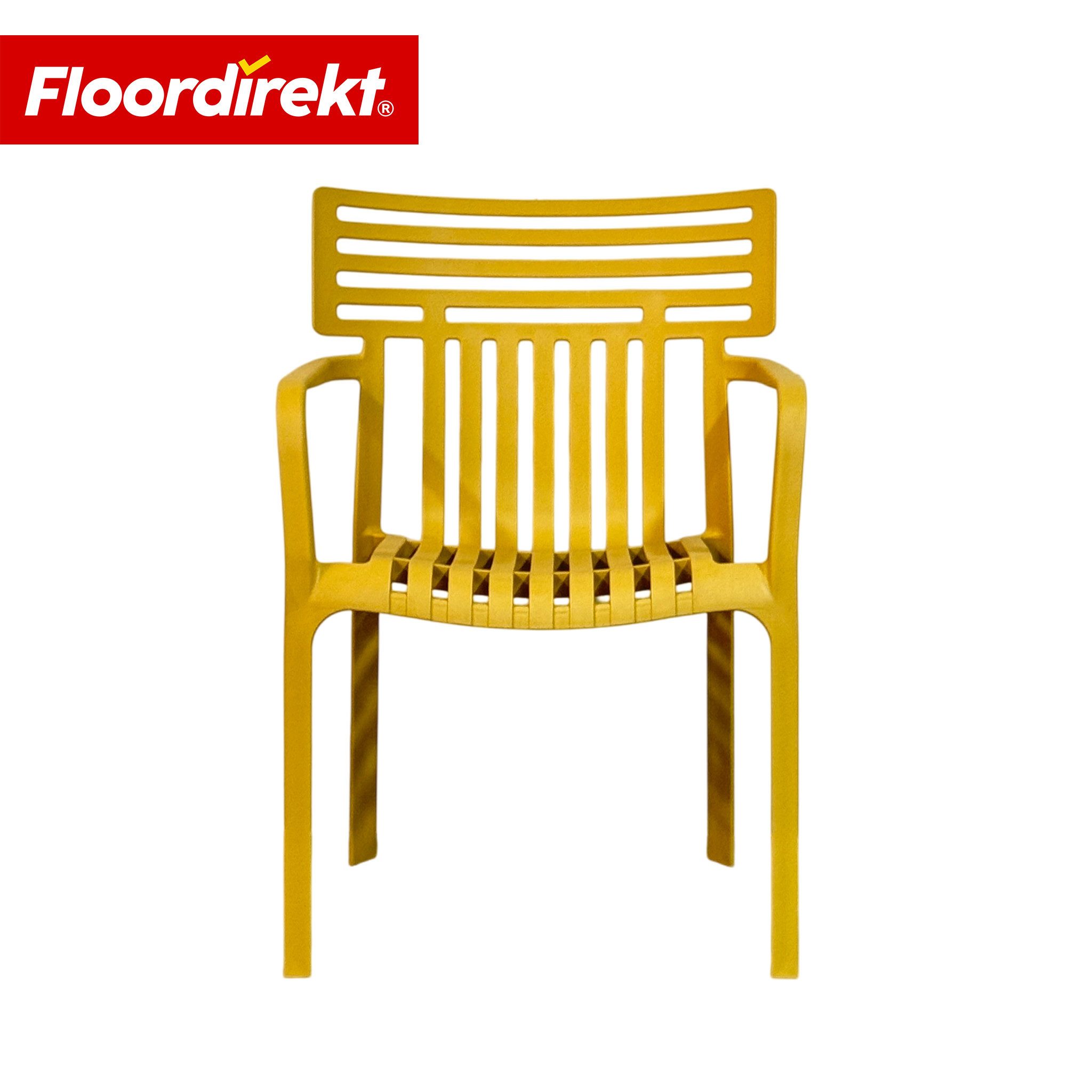 Floordirekt Gartenstuhl Designstuhl Terrano stapelbar aus Kunststoff wetterfest UV-beständig (1 Stuhl oder 6-er Set), verschiedene Farben – Bild 5 von 5