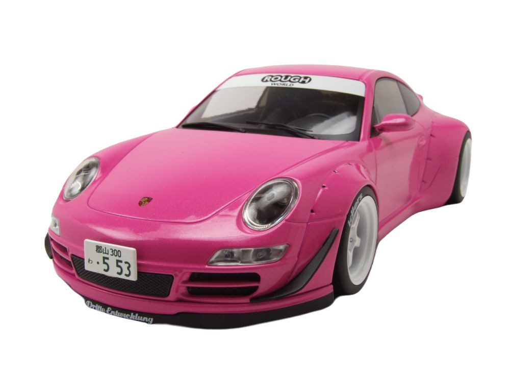 ixo Models Modellauto Porsche 911 RWB 997 rosa, Maßstab 1:18, Sammlerauto