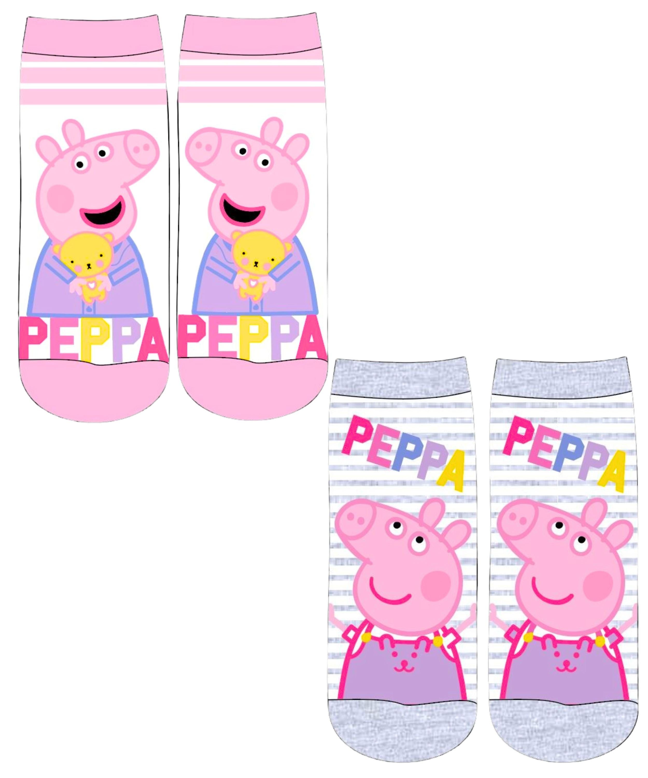 Peppa Pig Socken Peppa Wutz (2-Paar) Mädchensocken Gr. 27 - 34