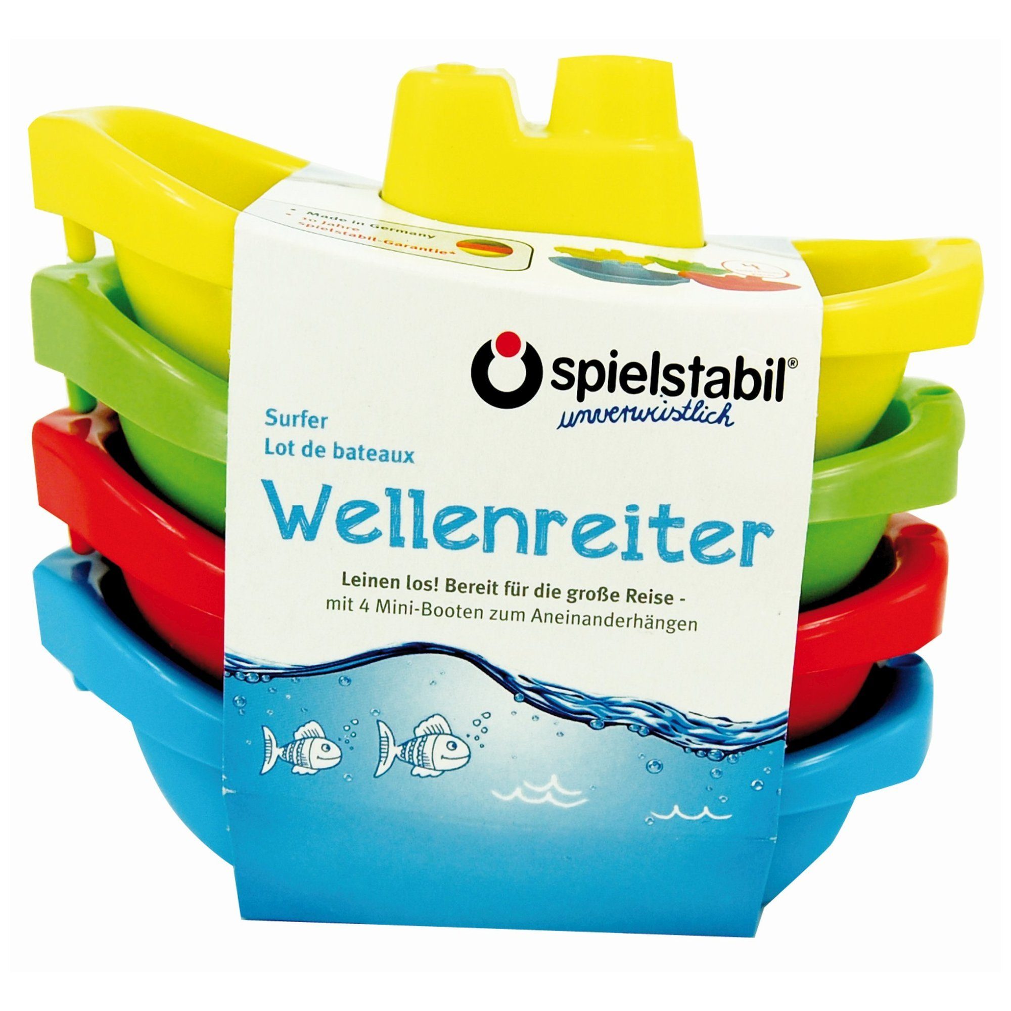 Spielstabil Wasserspiel Spielstabil Wellenreiter 4-teilig, (4 tlg), Hochwertiges Material