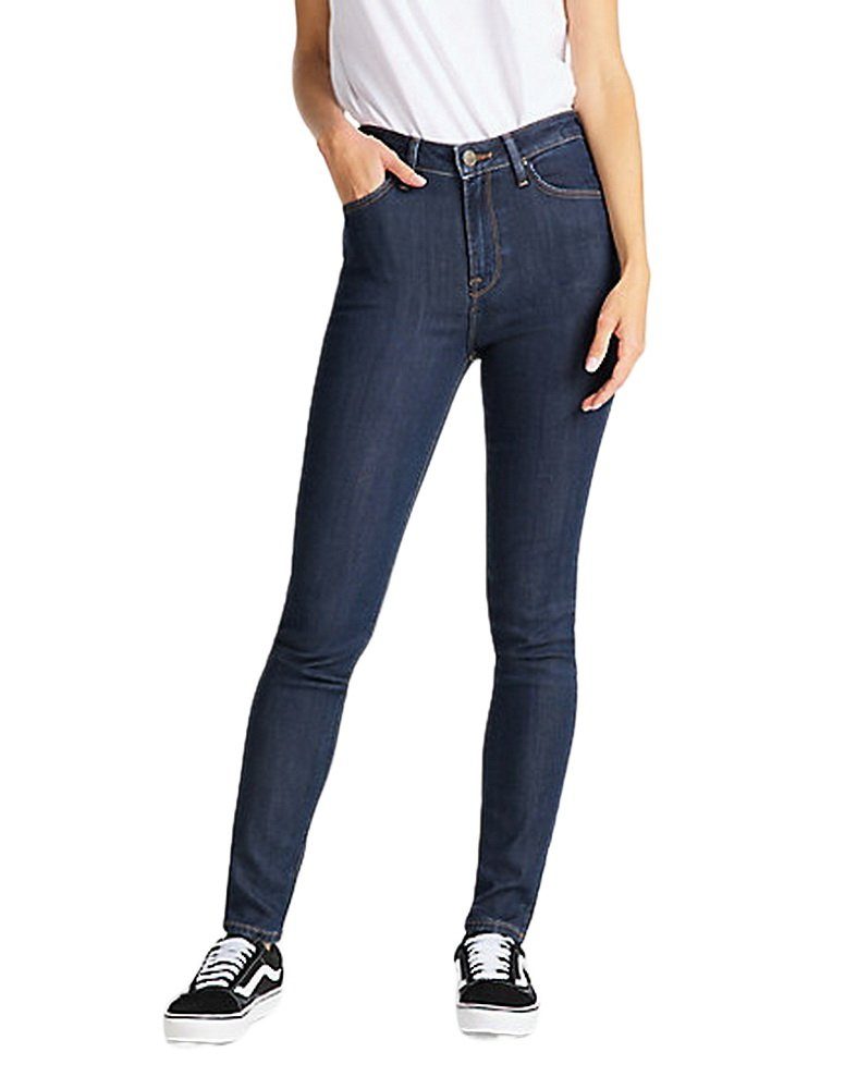 Lee® Skinny-fit-Jeans Scarlett High Jeans Hose mit Stretch Tonal Stonewash (MDNX)