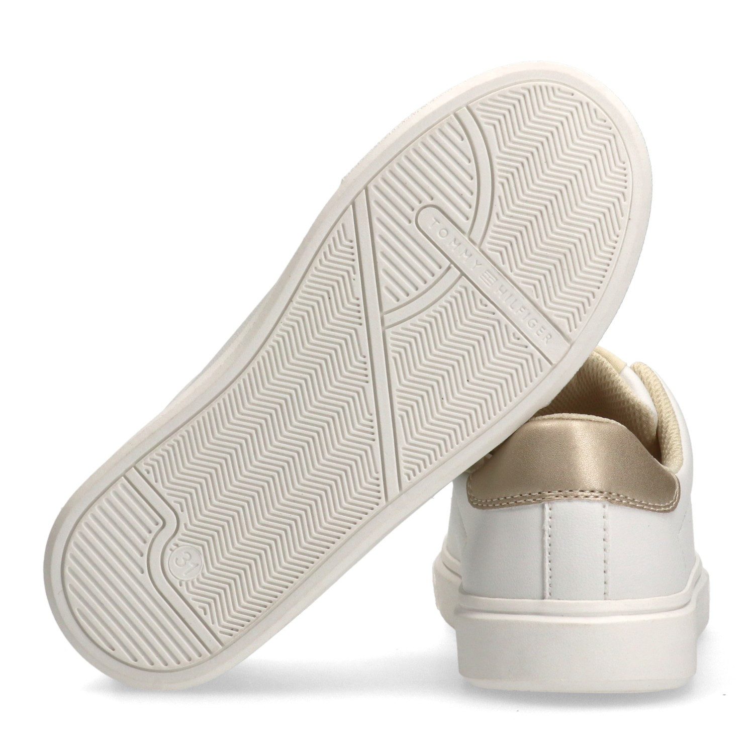 Tommy Hilfiger Sneaker Freizeitschuh, Halbschuh, Schnürer mit Kontrastbesatz