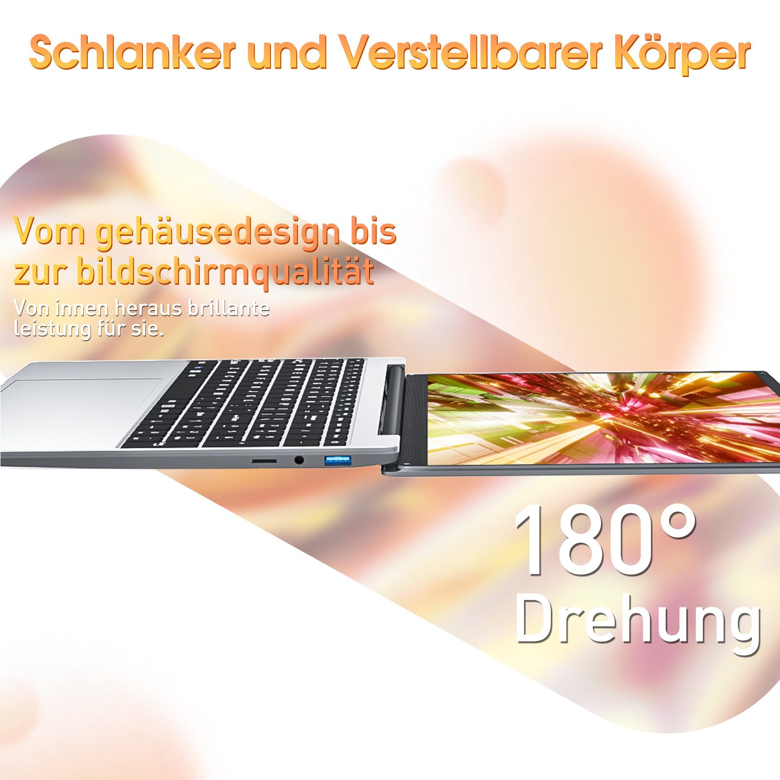 MENGHU 15,6 Zoll Laptop Windows 11, 4GB RAM 128GB SSD, Intel Quad-Core Notebook (Intel Celeron J4105, Intel Celeron J4105, 4 GB, 128 GB SSD, Gemini Lake Intel® Celeron® Processor J Series)