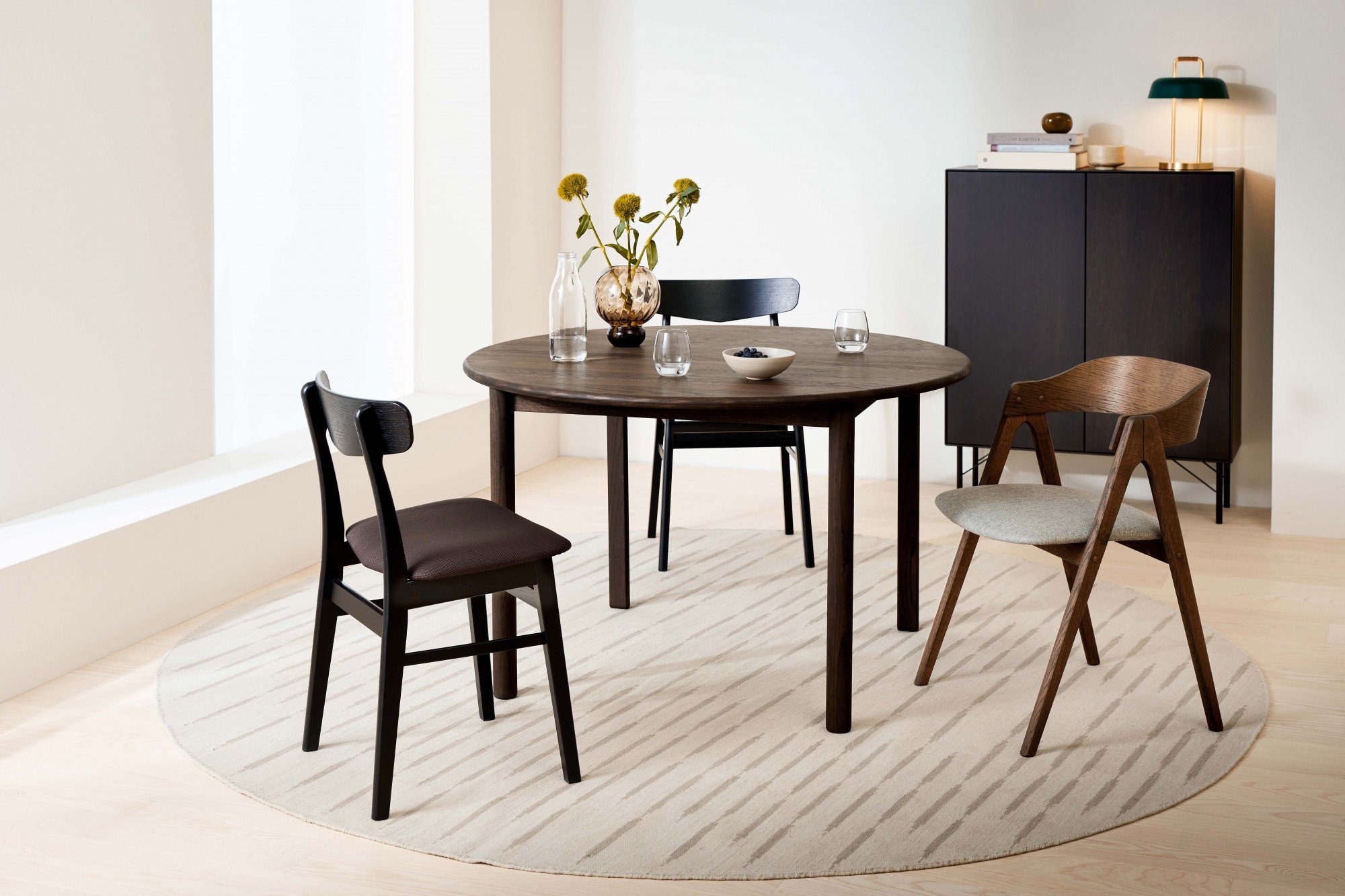 Hammel Furniture Esstisch Findahl by Hammel Nohr Designtisch, Ø120 cm, aus massiven Eichenholz, mit Verlängerungsfunktion