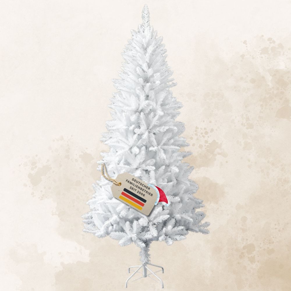RS Trade Künstlicher Weihnachtsbaum Weihnachtsbaum „Snowflake“ PVC 1015