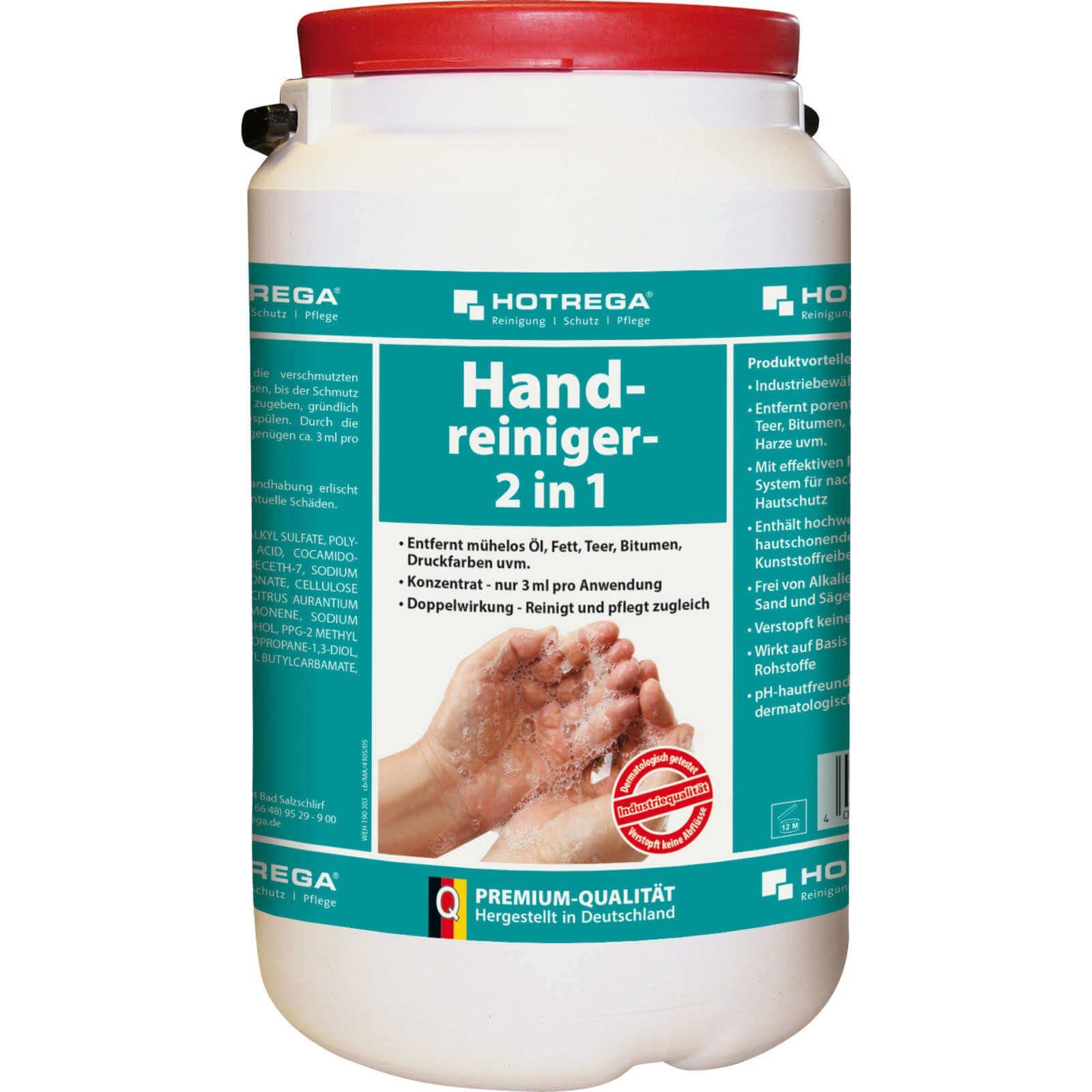 HOTREGA® Handcreme Handreiniger Handwaschpaste Hautreiniger Handpflege Hautpflege 2in1