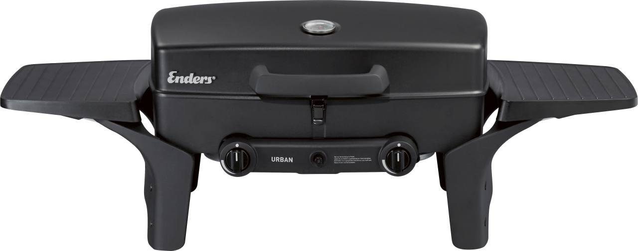 Enders® Gasgrill, Urban mobiler Balkon Gasgrill - 2 getrennte Edelstahlbrenner