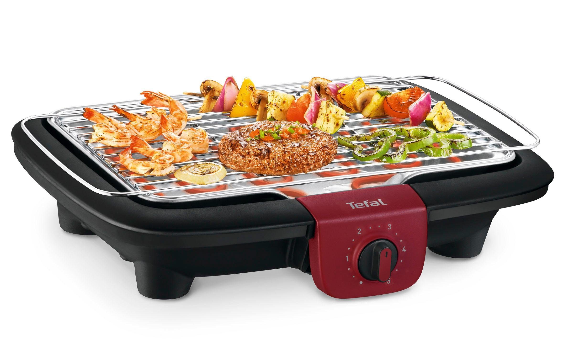 Tefal Tischgrill BG90E5 Easygrill Adjust, 2300 W, 870 cm² Grillfläche, Auffangschale, regelbares Thermostat