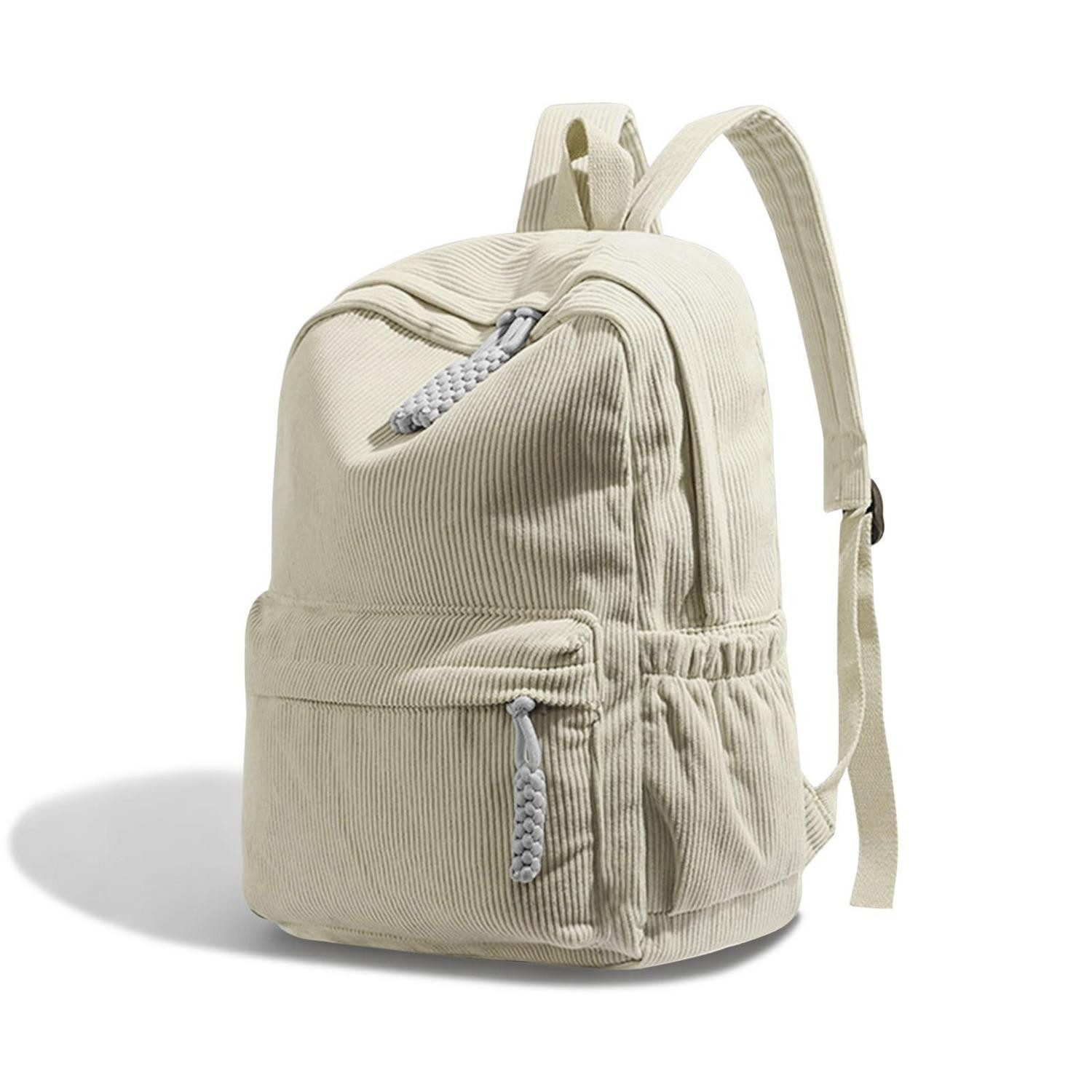 LuxusKollektion Daypack Cord Rucksack Daypack Beige