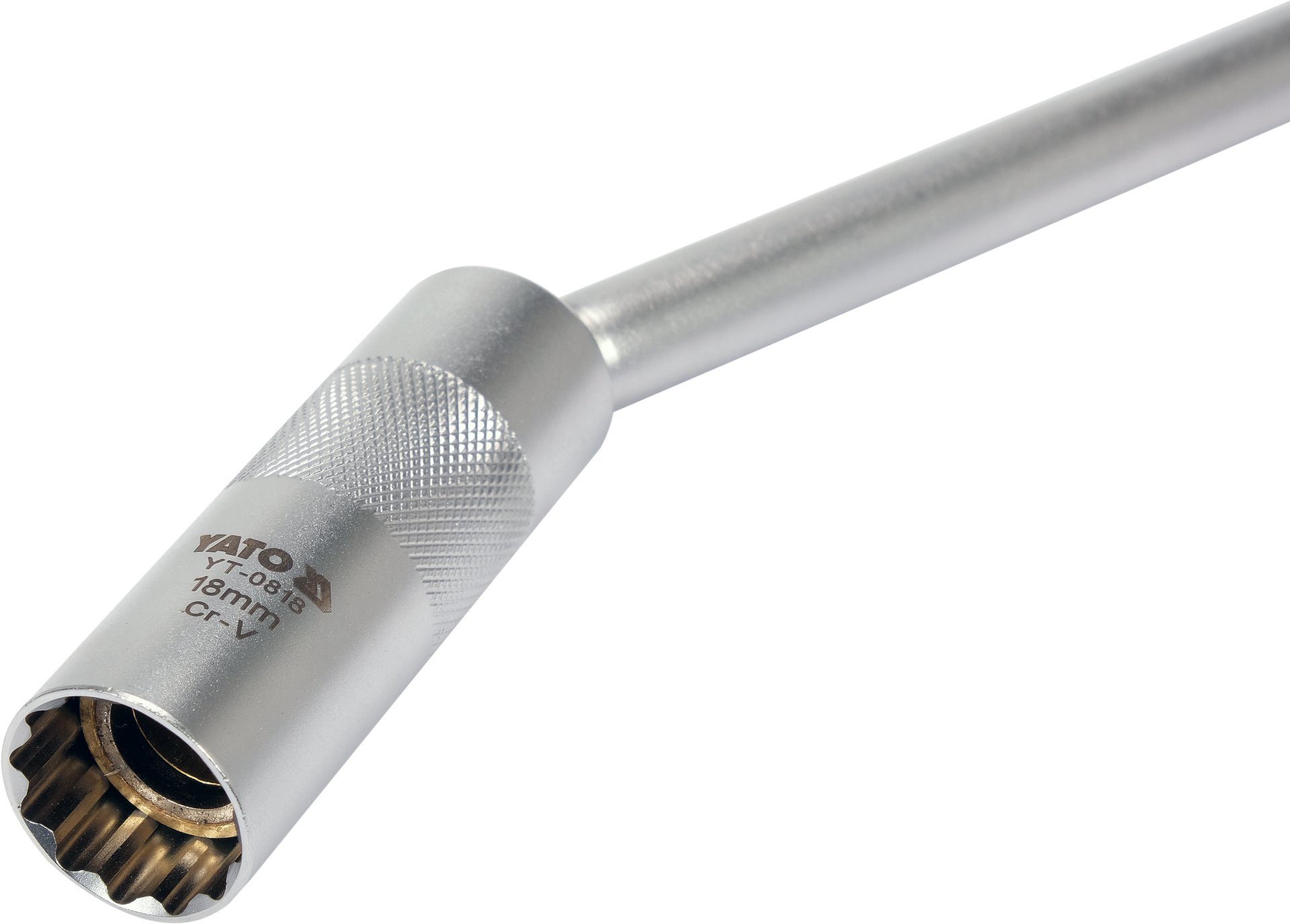 Yato Zündkerzenschlüssel Zündkerzenschlüssel 3/8“, 18mm, 310mm, magnetisch