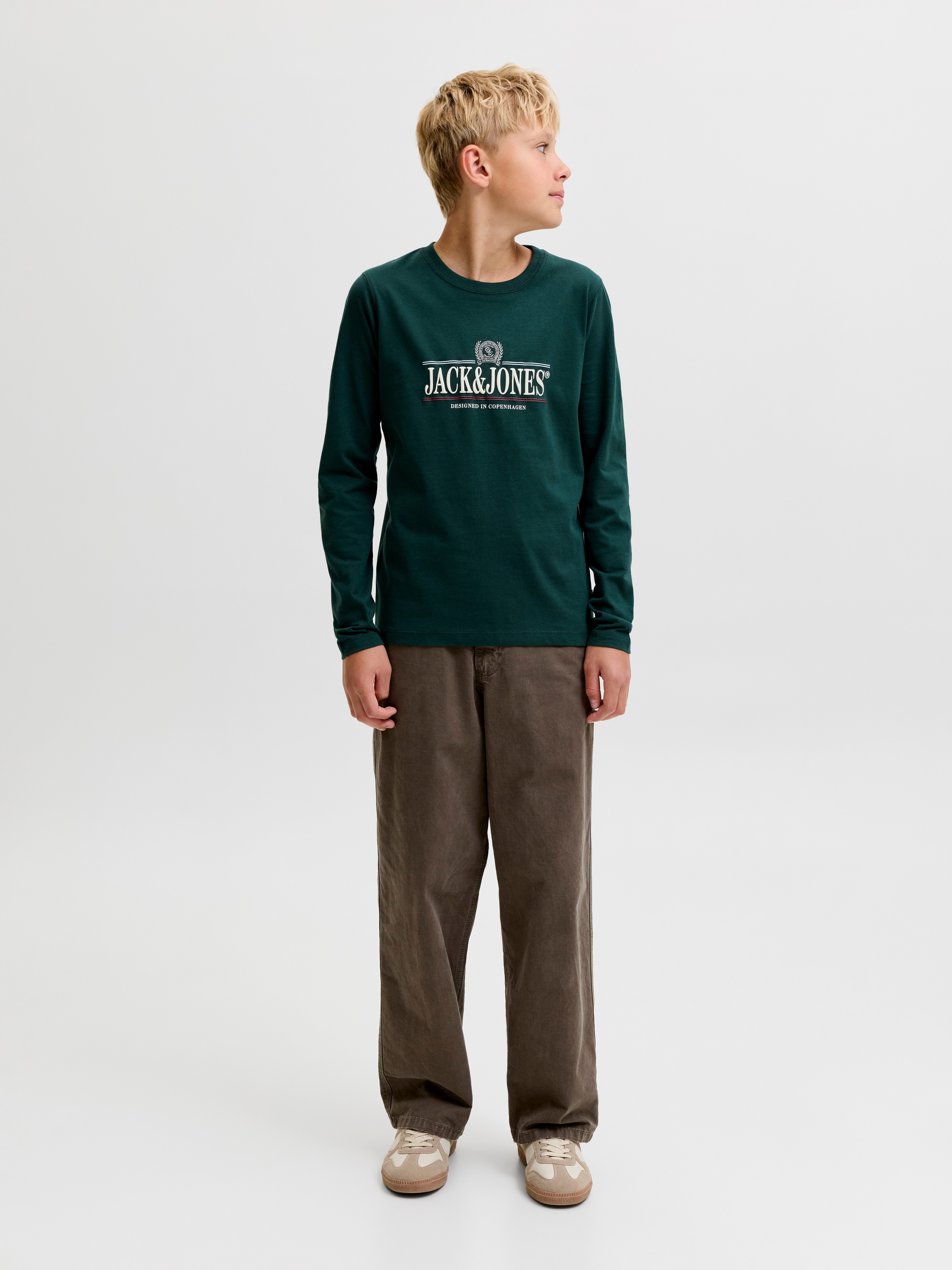 Jack & Jones Junior Langarmshirt JORFREDERIKSBERG GRAPHIC BOX TEE LS JNR Baumwolle, regular fit – Bild 4 von 5