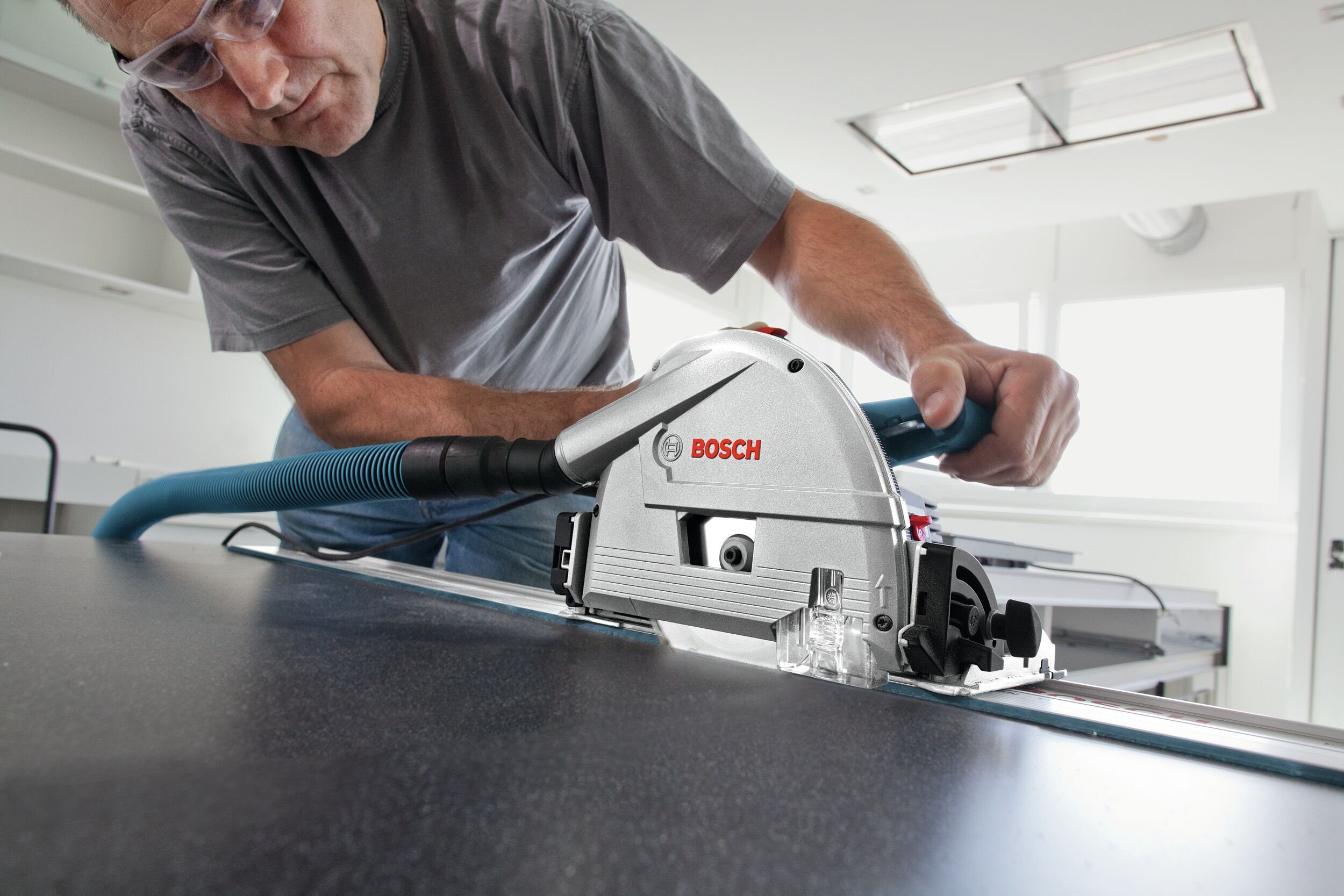 Thumbnail - Bosch Professional Tauchsäge GKT 55 GCE, Mit Führungsschiene FSN 1400 - in L-BOXX 374