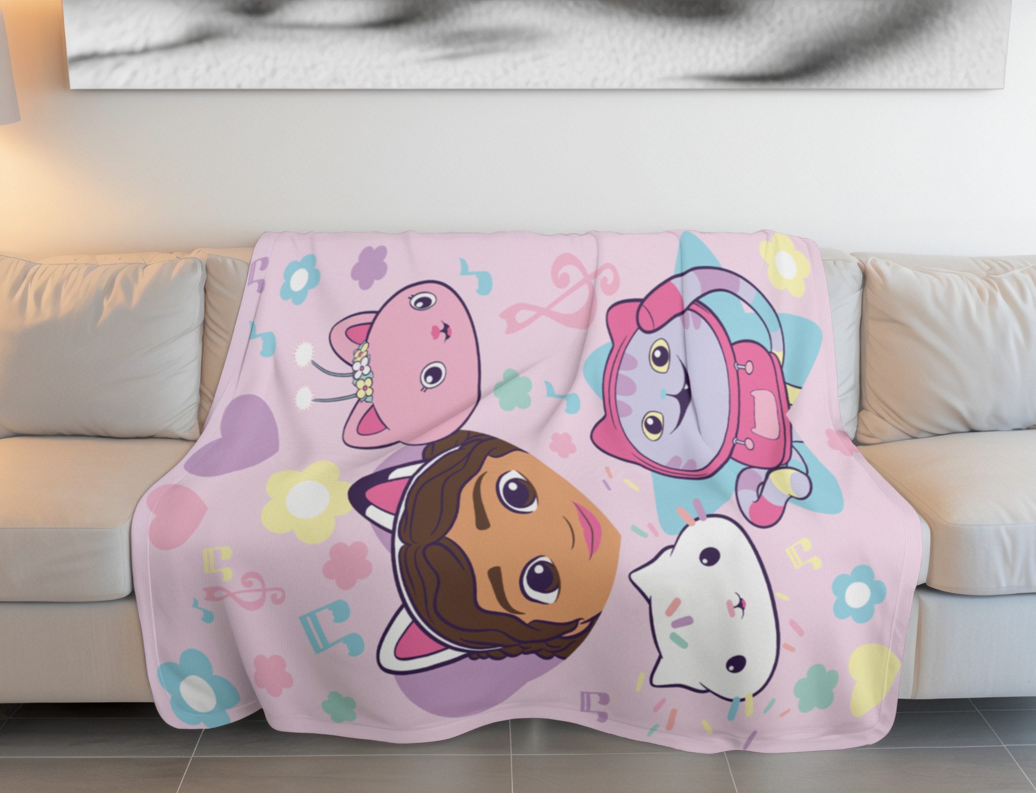 Wohndecke Fleece-Decke 100x150 cm Kuscheldecke aus 100 % Polyester, Gabby's günstig online kaufen