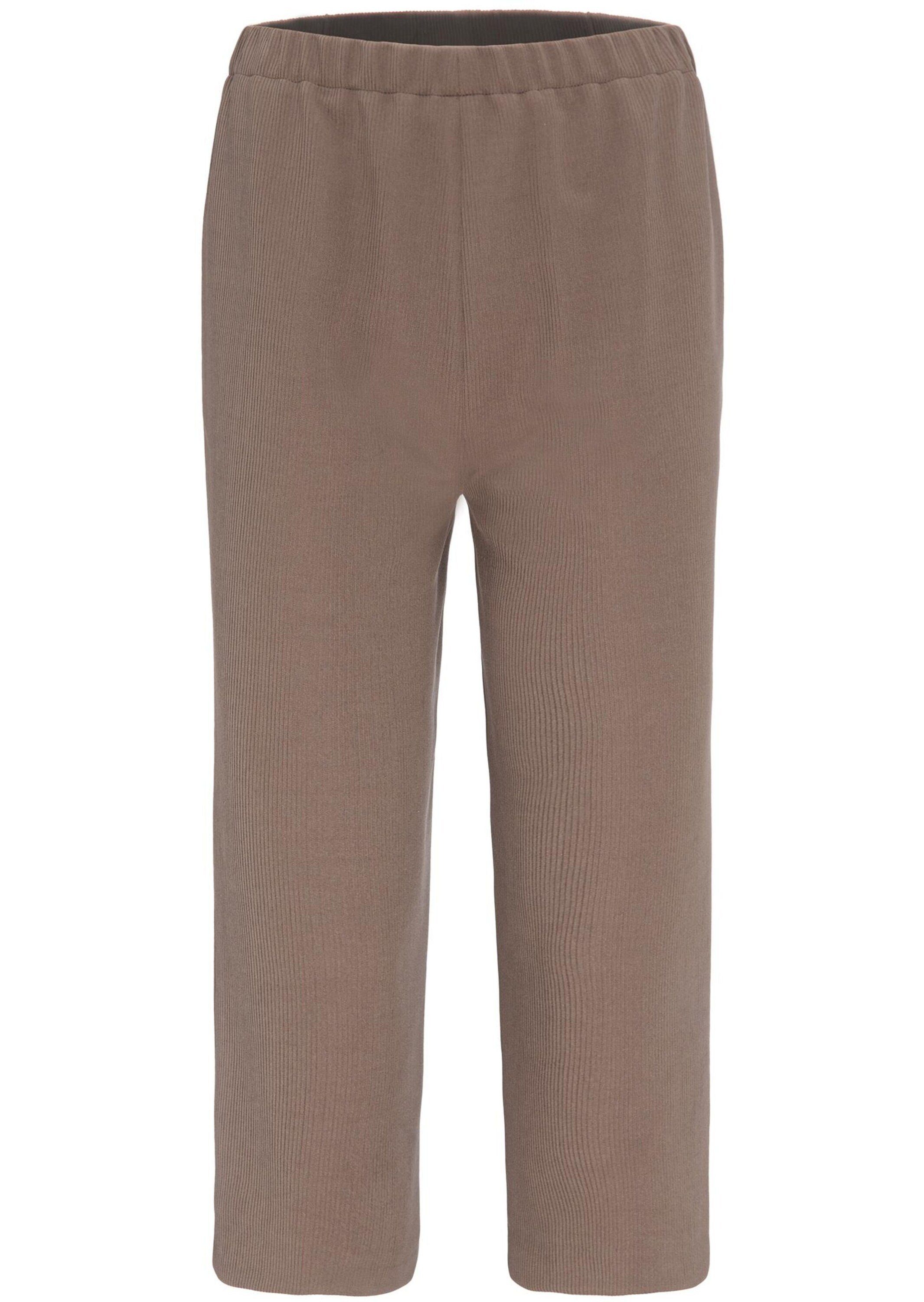 GOLDNER Caprihose Kurzgröße: Trageangenehme 7/8-Rippenhose günstig online kaufen