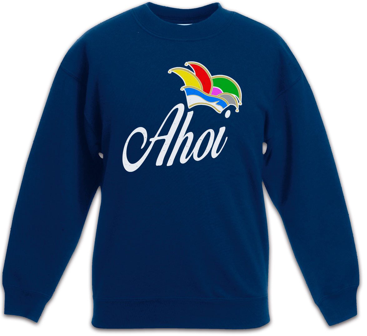 Urban Backwoods Sweatshirt Ahoi Narrenkappe Kinderpullover Prinz Fasching Matrose Seemann Kapitän (1-tlg) Karneval Verkleidung Fastnacht Fassenacht Faschings-Shirt