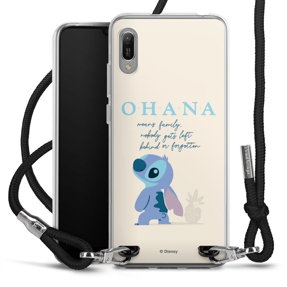 DeinDesign Handyhülle Lilo & Stitch Offizielles Lizenzprodukt Disney Ohana  Stitch, Huawei Y6 (2019) Handykette Hülle mit Band Case zum Umhängen
