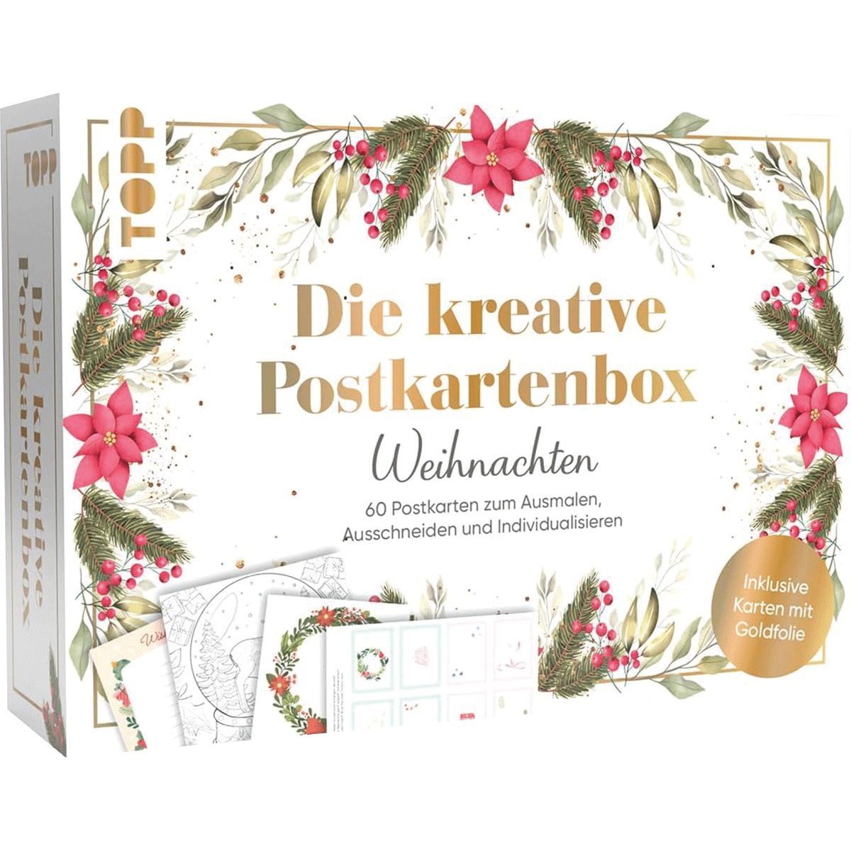 Geschenkpapier TOPP Die kreative Postkartenbox: Weihnachten.: 60 Postkarten zum Au