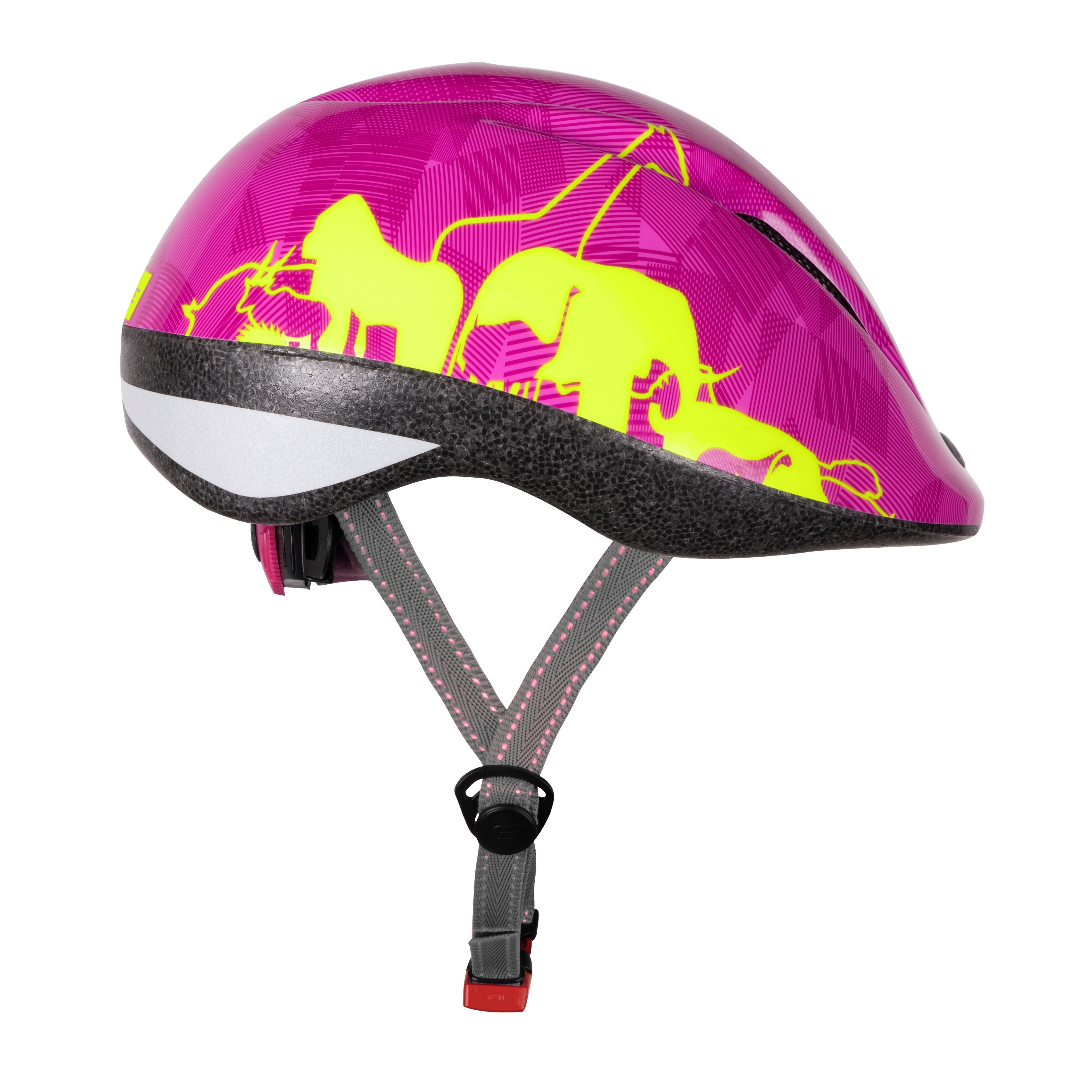 FORCE Fahrradhelm Helm pink FORCE FUN ANIMALS GR.M (52-56cm)