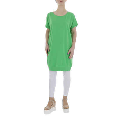 Ital-Design Tunikashirt Damen Freizeit (85987298) Stretch Top & Shirt in Grün
