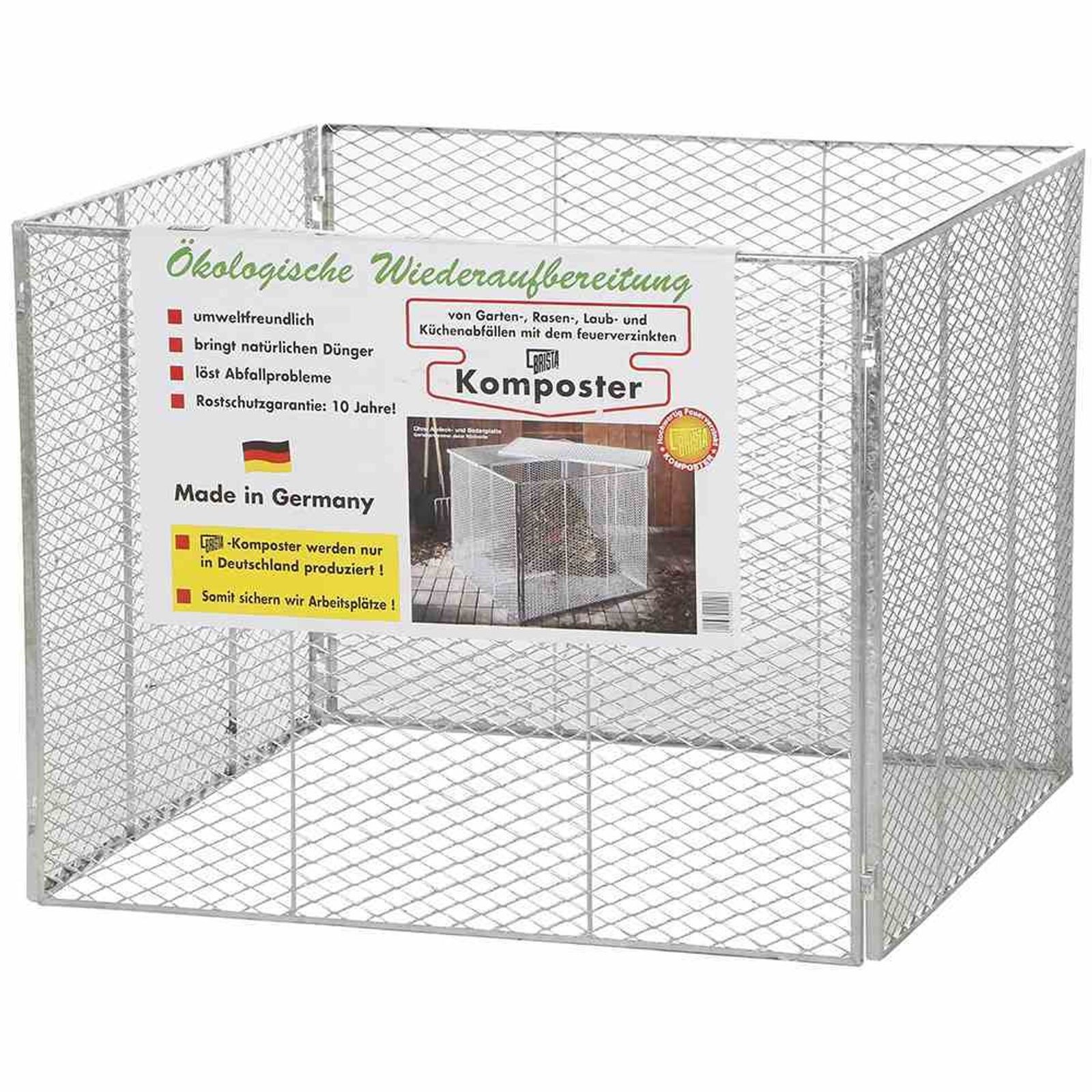 BRISTA Thermokomposter "BRISTA" Kompostsilo feuerverzinkt, ca 80x80x70 cm
