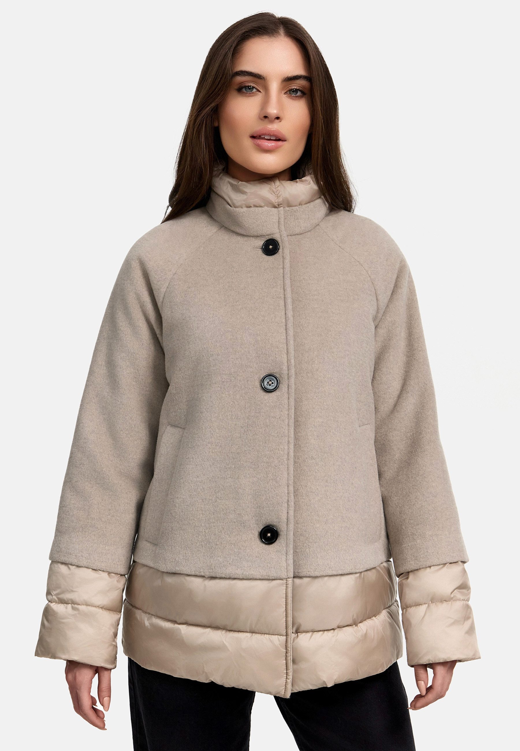 Manisa Winterjacke mit modischen Materialmix und günstig online kaufen