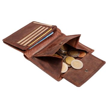 SHG Geldbörse ☼ Herren Leder Börse Portemonnaie, Brieftasche Lederbörse mit Münzfach RFID Schutz