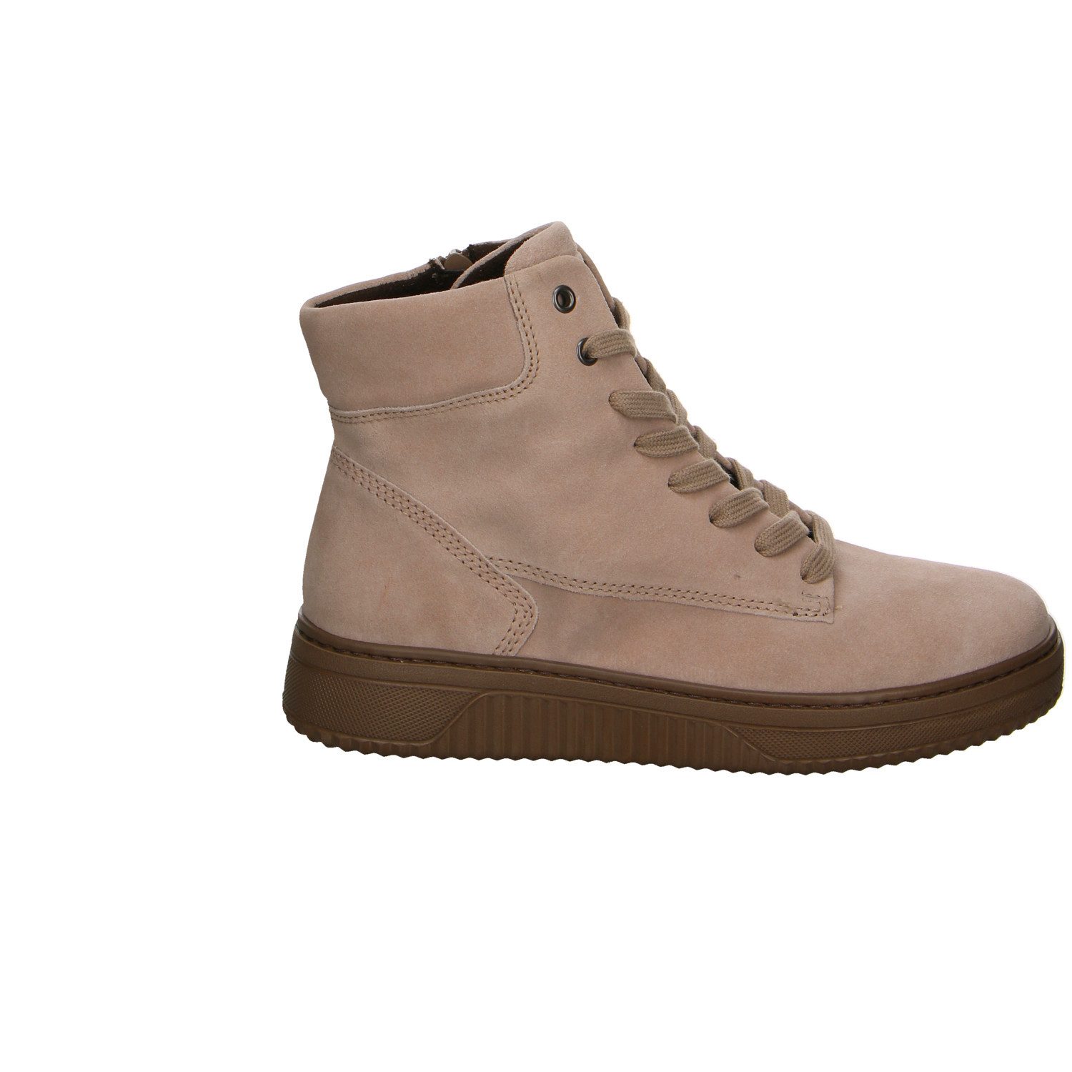 Gabor Comfort Gabor Fashion Velour Schnürstiefel - Sneaker beige Stiefelette