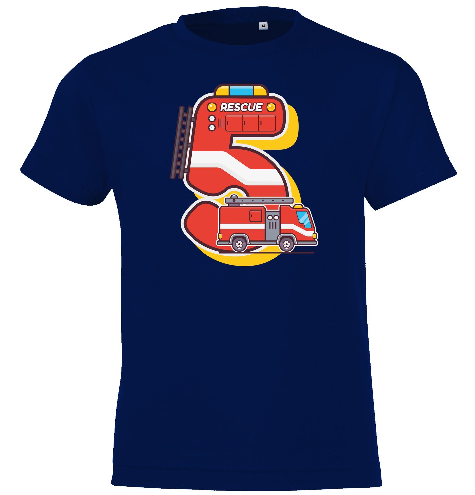 Youth Designz T-Shirt 5 Jahre Alt Geburtstags T-Shirt für Jungen mit lustigem Frontprint Navyblau