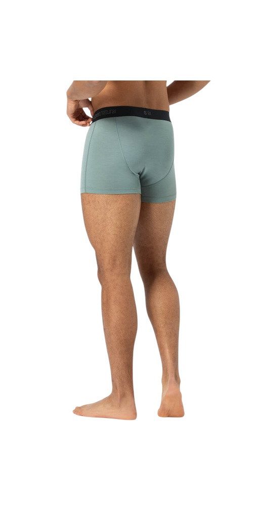 SUPER.NATURAL Boxershorts Tundra 175 - Merinowolle - Unterwäsche Chinois grün Herren - 2 Stück