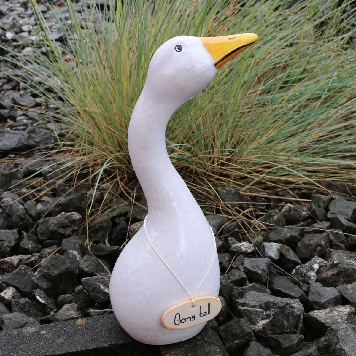 Schild Tangoo (Stück) Tangoo-Deko Keramik-Vogel GANS Gans mit Gartenfigur TOLL,