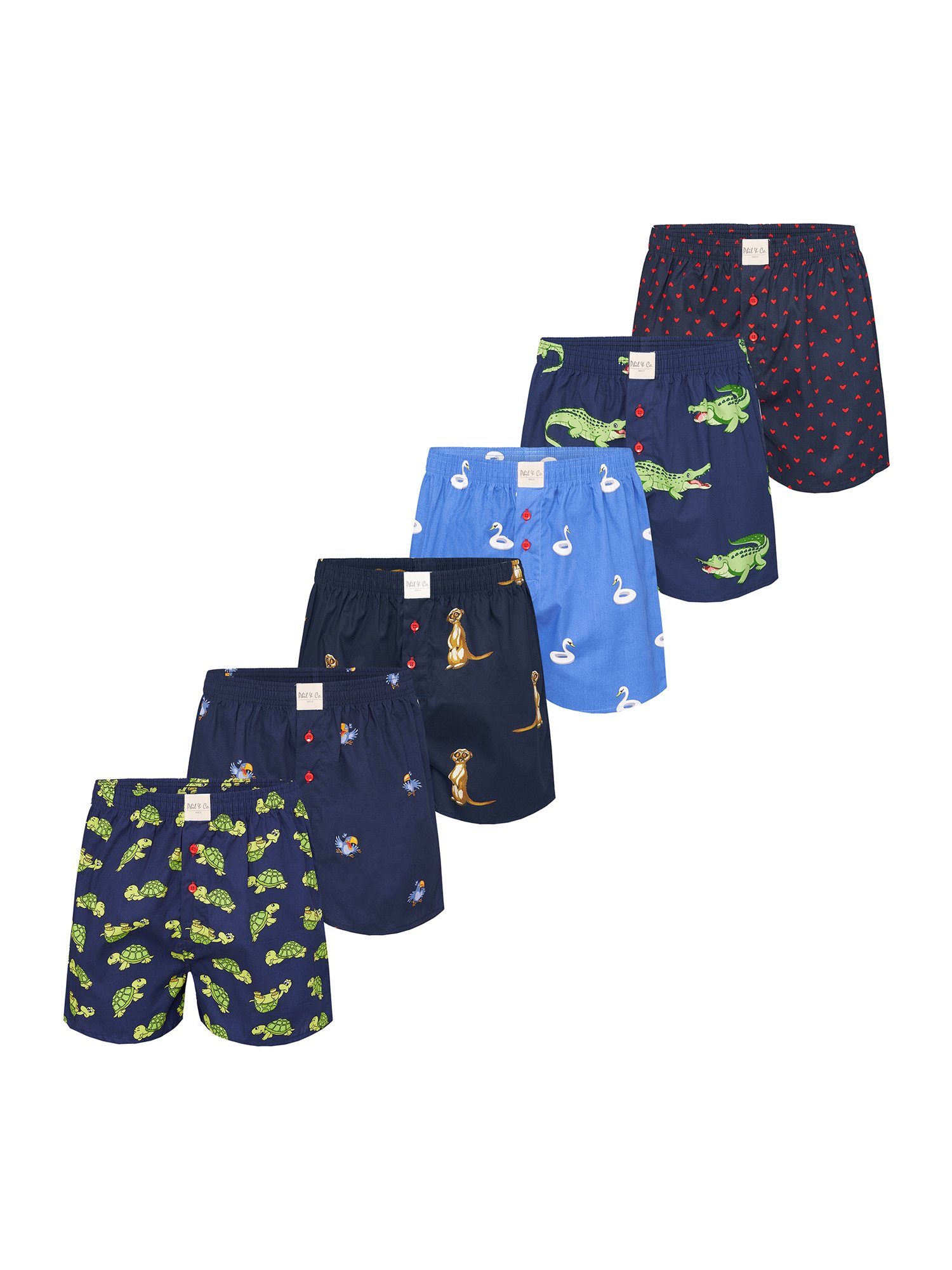 Phil & Co. Boxer Prints (6-St) Mix3