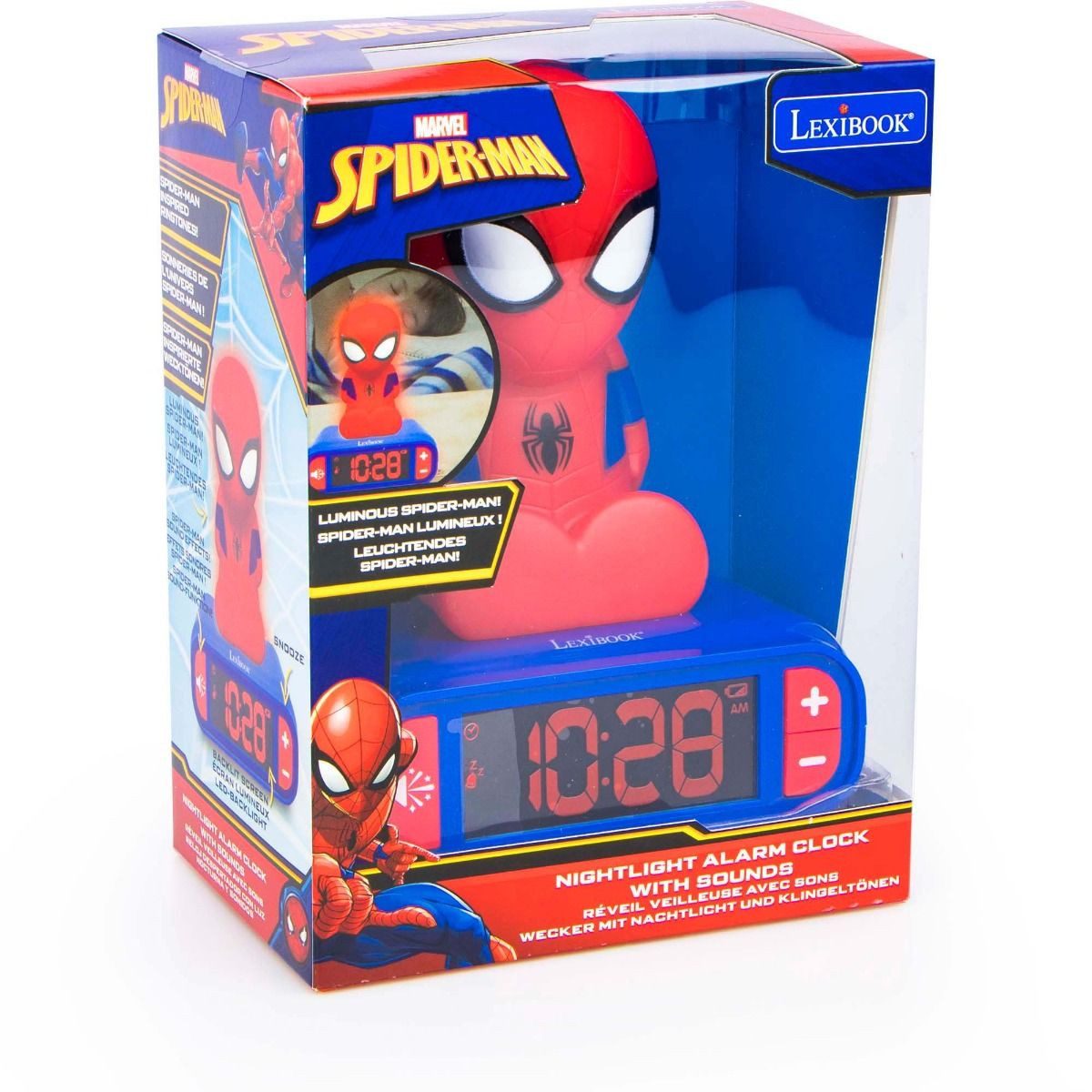 Lexibook® Wecker Wecker mit Nachtlicht und 3D-Sounds – Superhelden-Aufwachen