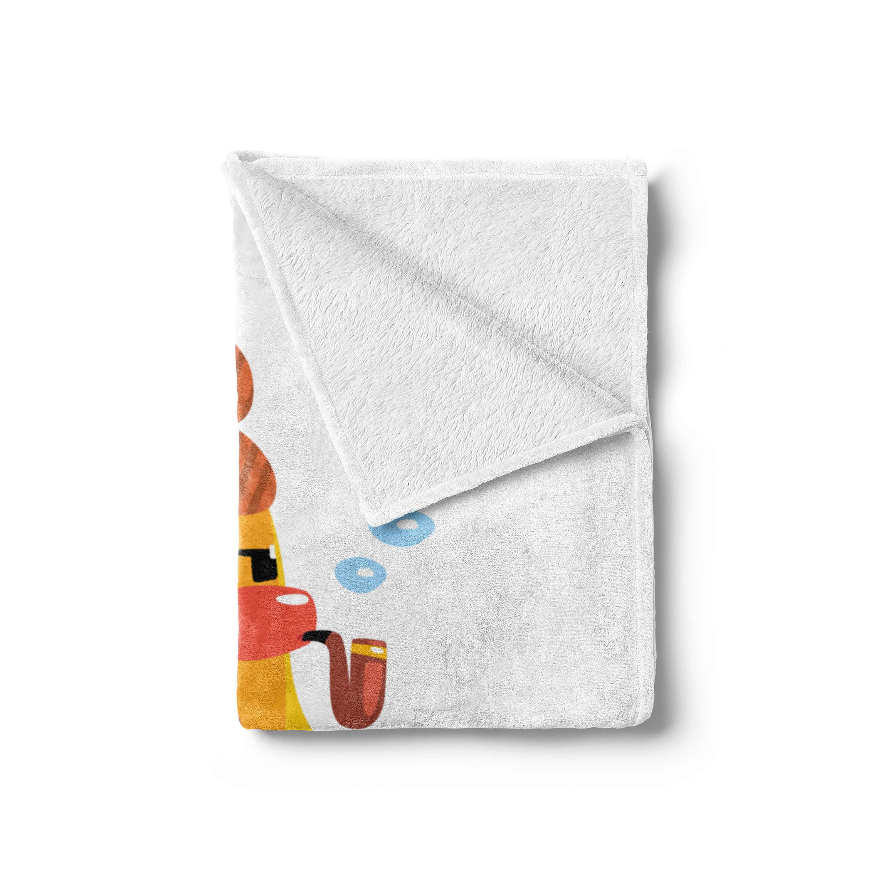 Wohndecke Gemütlicher Plüsch für den Innen- und Außenbereich, Abakuhaus, Karikatur Privatdetektiv Ente