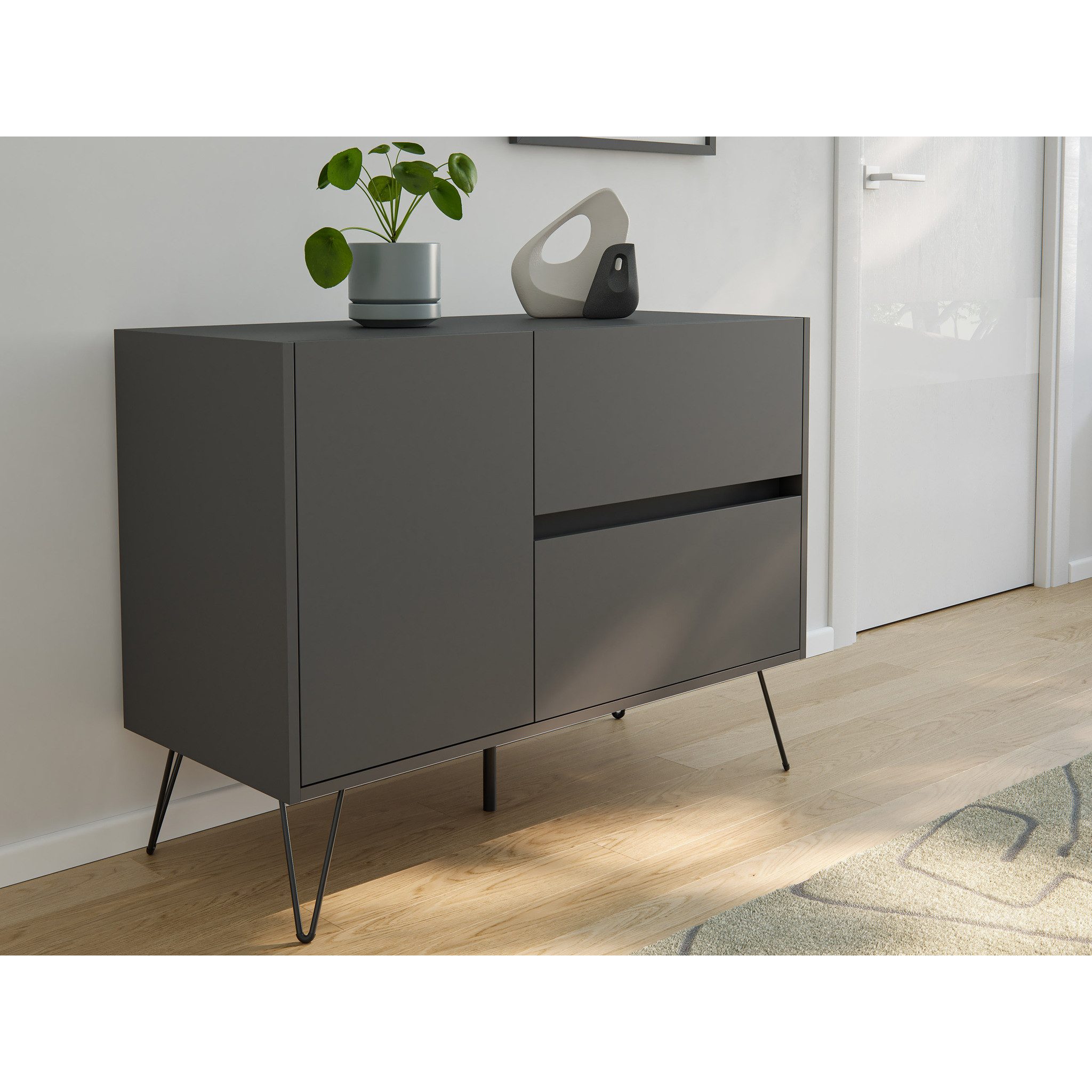 Posseik Sideboard Posseik Sideboard Industrial S 100 cm Grafit