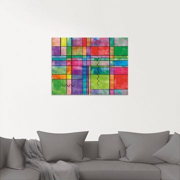 Artland Glasbild Bunt Abstrakt, Muster (1 St), in verschiedenen Größen