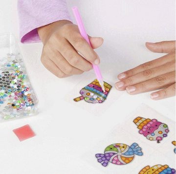 XDeer Kreativset 12 Stück Bastelsets für Kinder,Kunsthandwerk DIY Diamant Painting, Spielzeug für Kinder,Kunst Malerei Sets nach Zahlen Diamant Handwerk