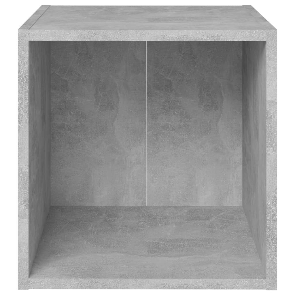 furnicato TV-Schrank TV-Schränke 2 37x35x37 cm Betongrau Holzwerkstoff Stk