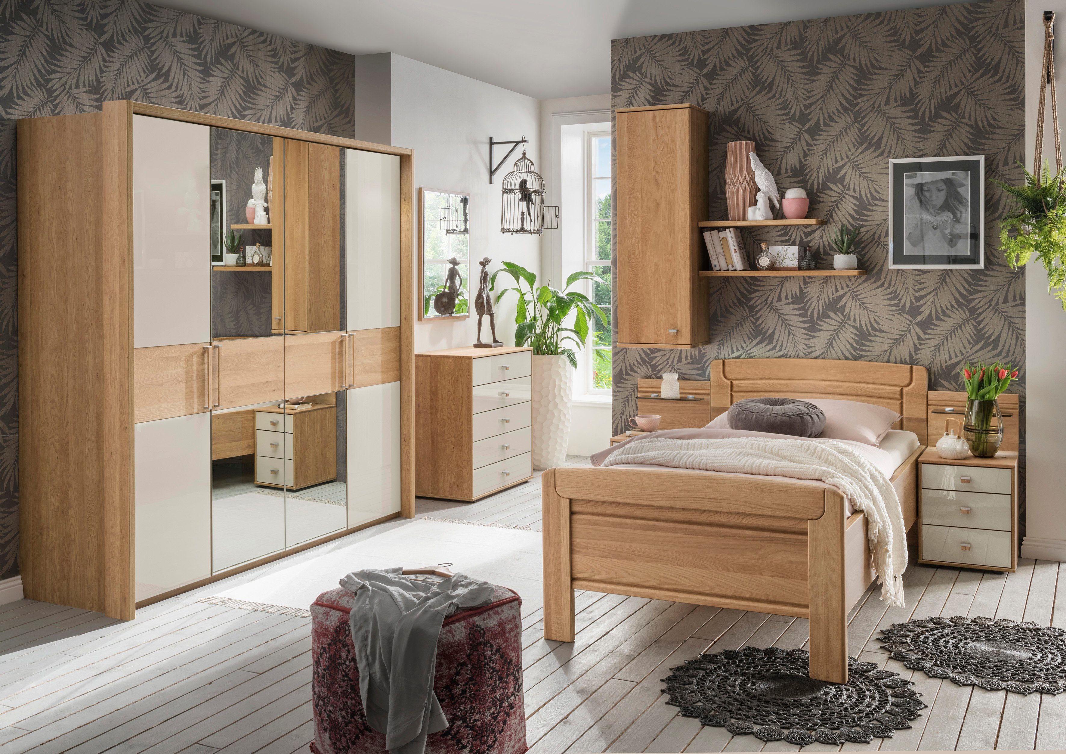 WIEMANN Nachtkonsole "Kiruna, Eiche teilmassiv, Made in Germany, mit Soft-C günstig online kaufen