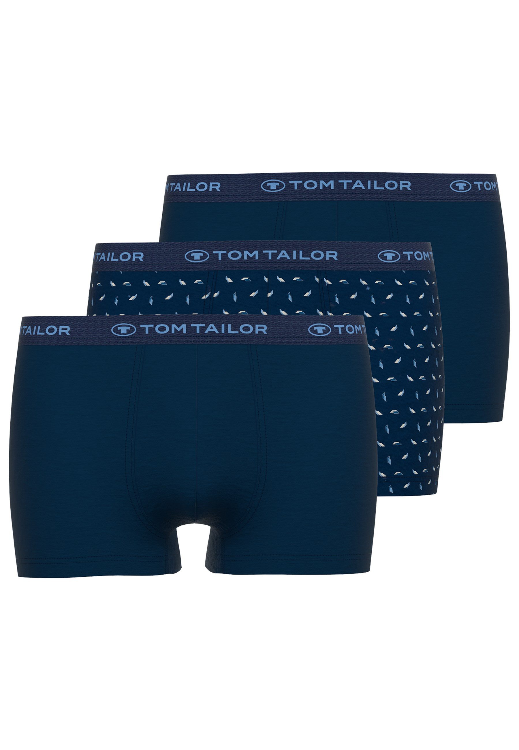 TOM TAILOR Boxershorts Buffer (3er Pack) weich, bequem, eng, elastisch, Log günstig online kaufen